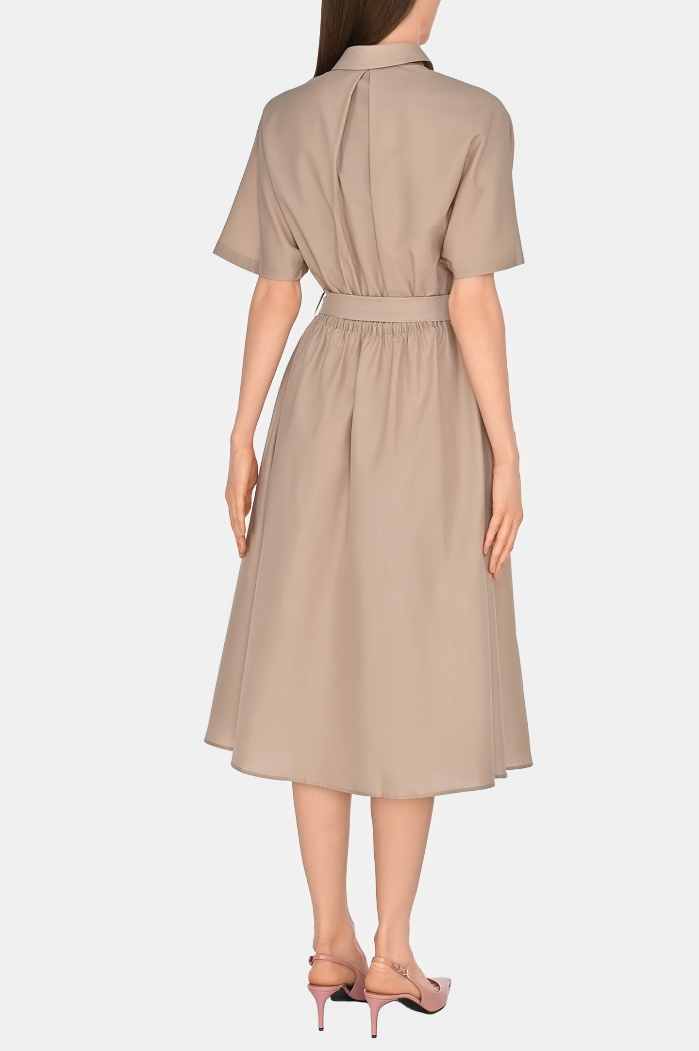 Платье+пояс KITON D59304K0973E0, цвет: Бежевый, Женский