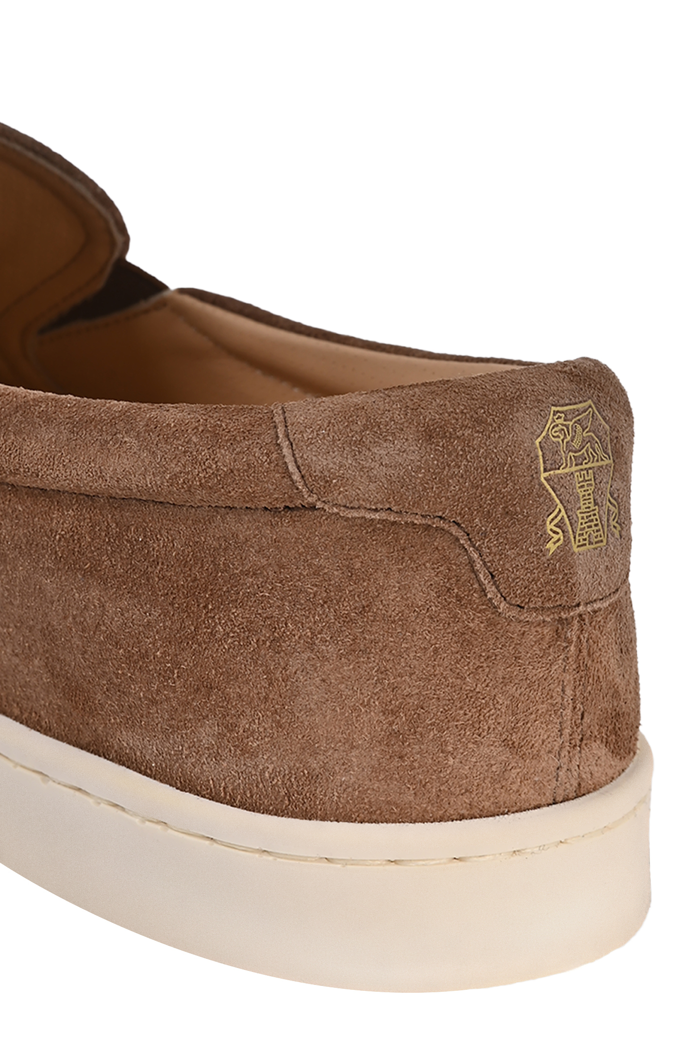 Слипоны BRUNELLO  CUCINELLI MZUSILN332, цвет: Коричневый, Мужской