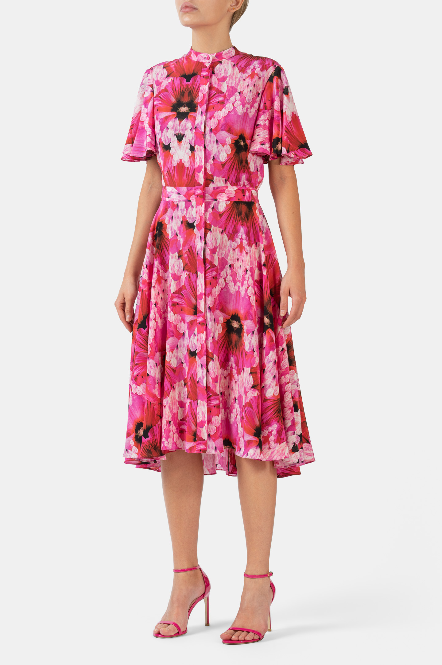 Платье ALEXANDER MCQUEEN 611120 QCABE, цвет: Розовый, Женский