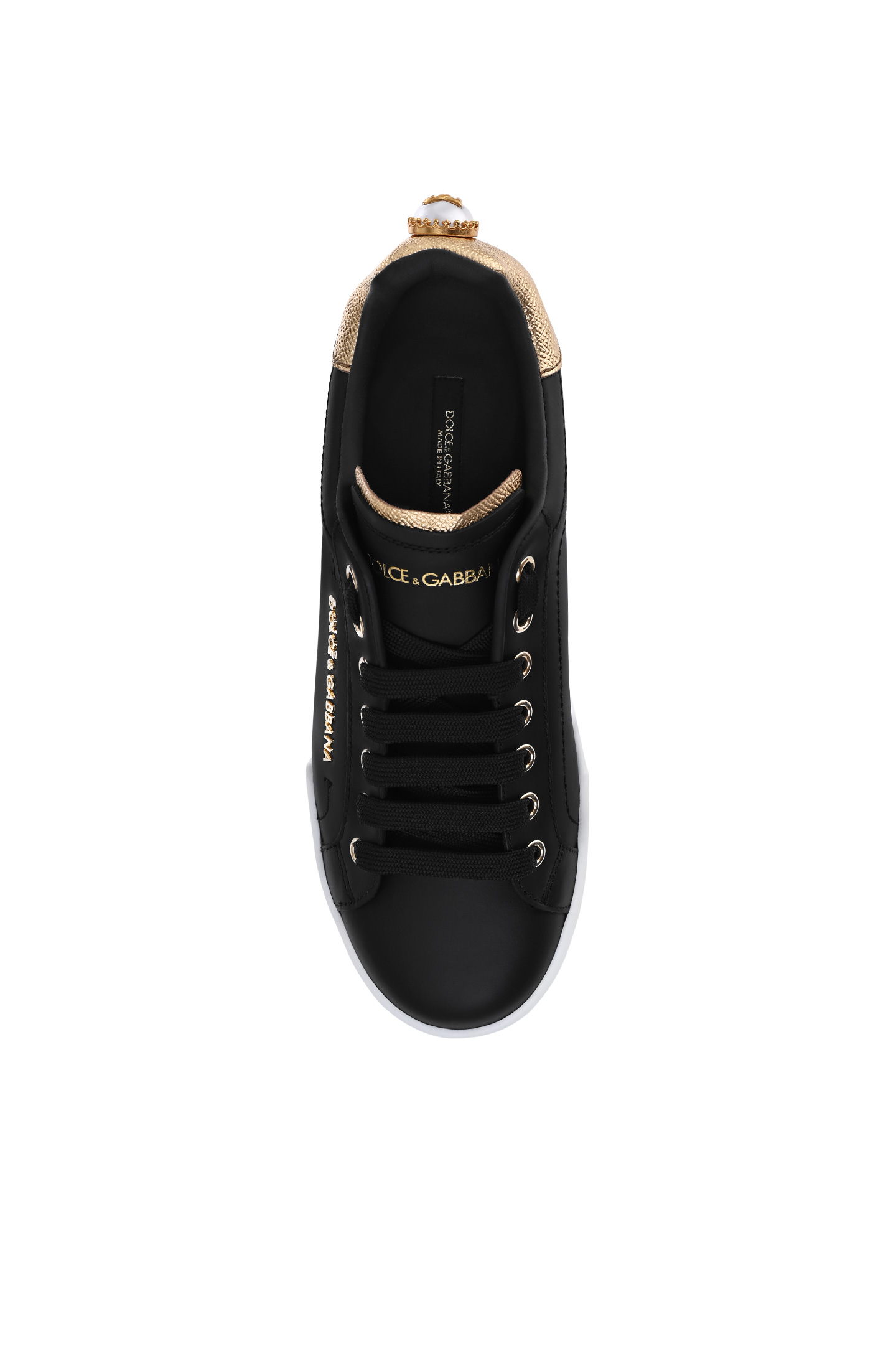 Кеды DOLCE & GABBANA CK1602 AN298, цвет: Черный, Женский