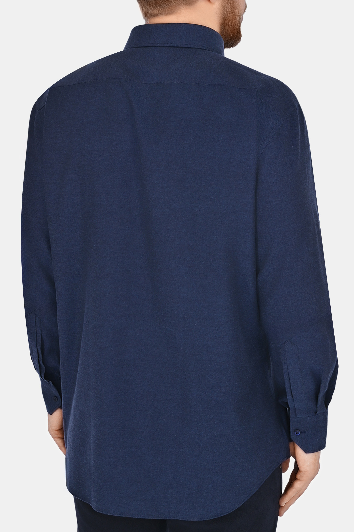 Рубашка STEFANO RICCI MC004291 S2600, цвет: Темно-синий, Мужской