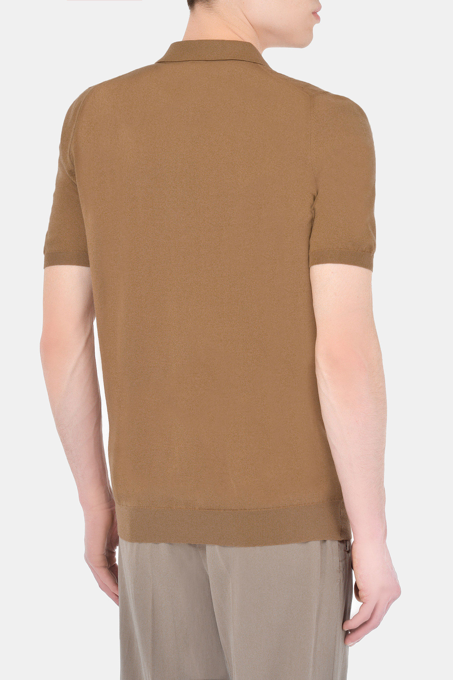 Джемпер (Поло) KITON UK1247E21K10, цвет: Коричневый, Мужской