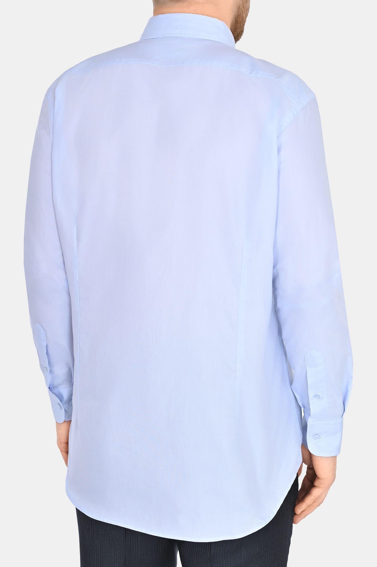 Хлопковая рубашка ETRO MRIB0004 AV201, цвет: Голубой, Мужской