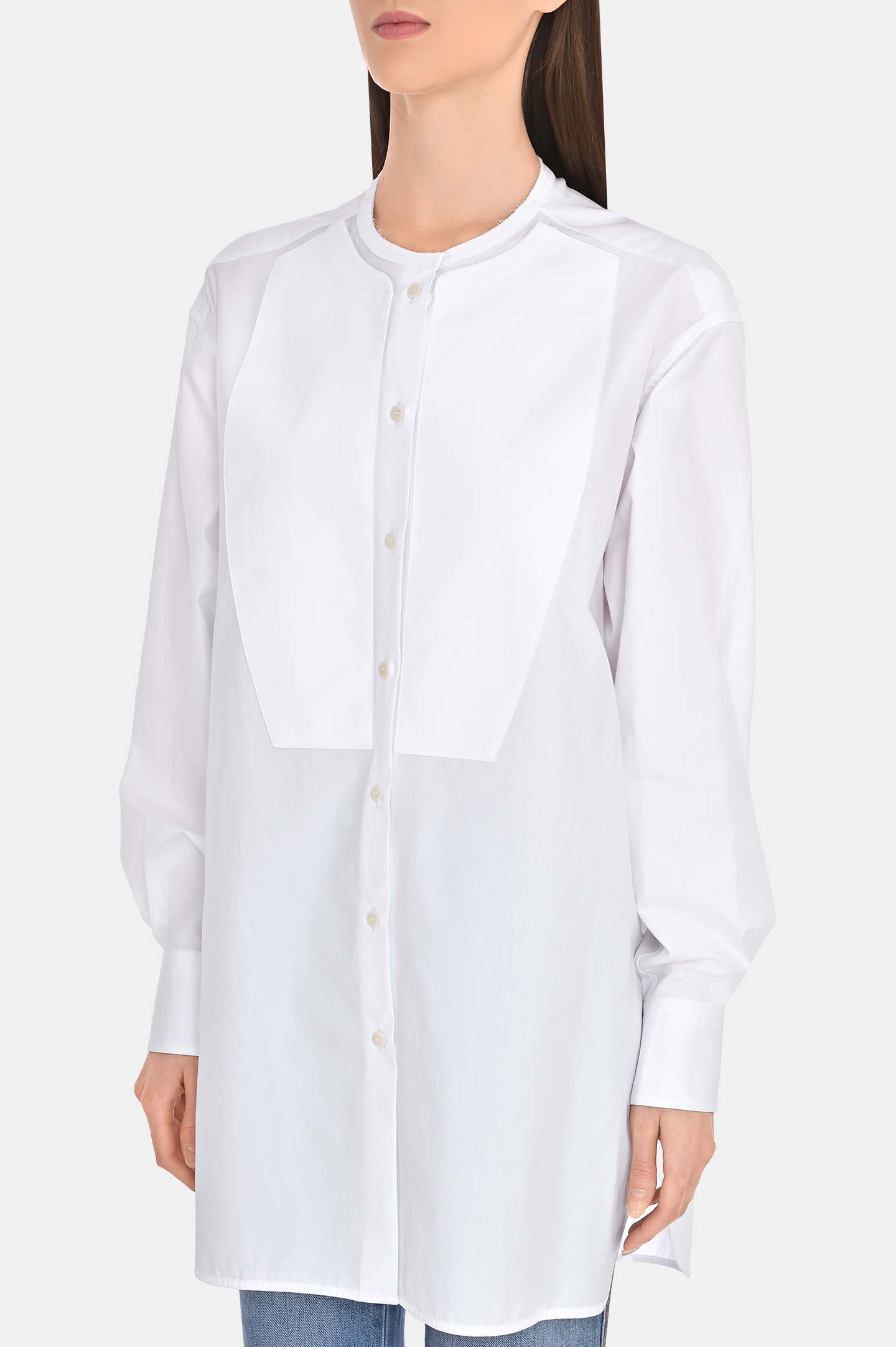Блуза ERMANNO SCERVINO D422K302MSC, цвет: Белый, Женский