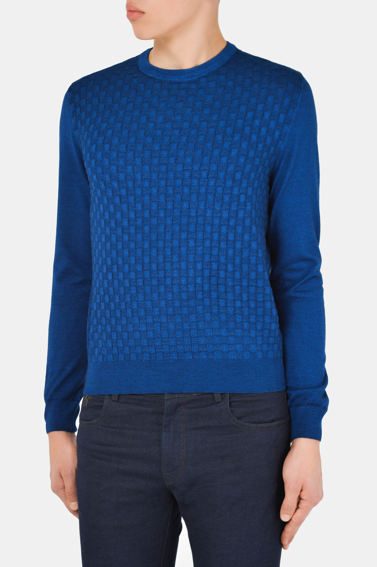 Свитер CANALI MK00978/310, цвет: Синий, Мужской