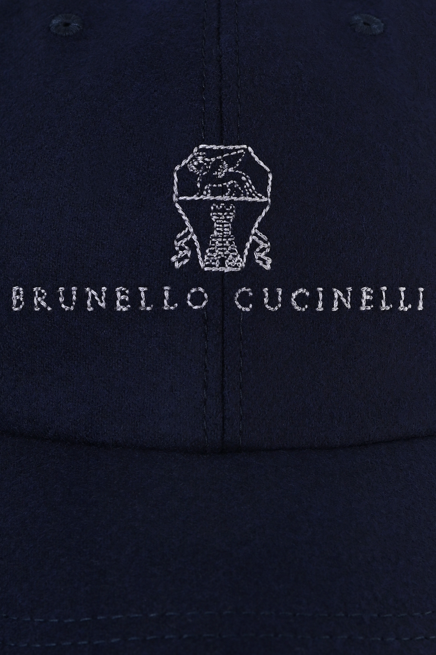 Кепка из шерсти BRUNELLO  CUCINELLI M038P9850, цвет: Темно-синий, Мужской