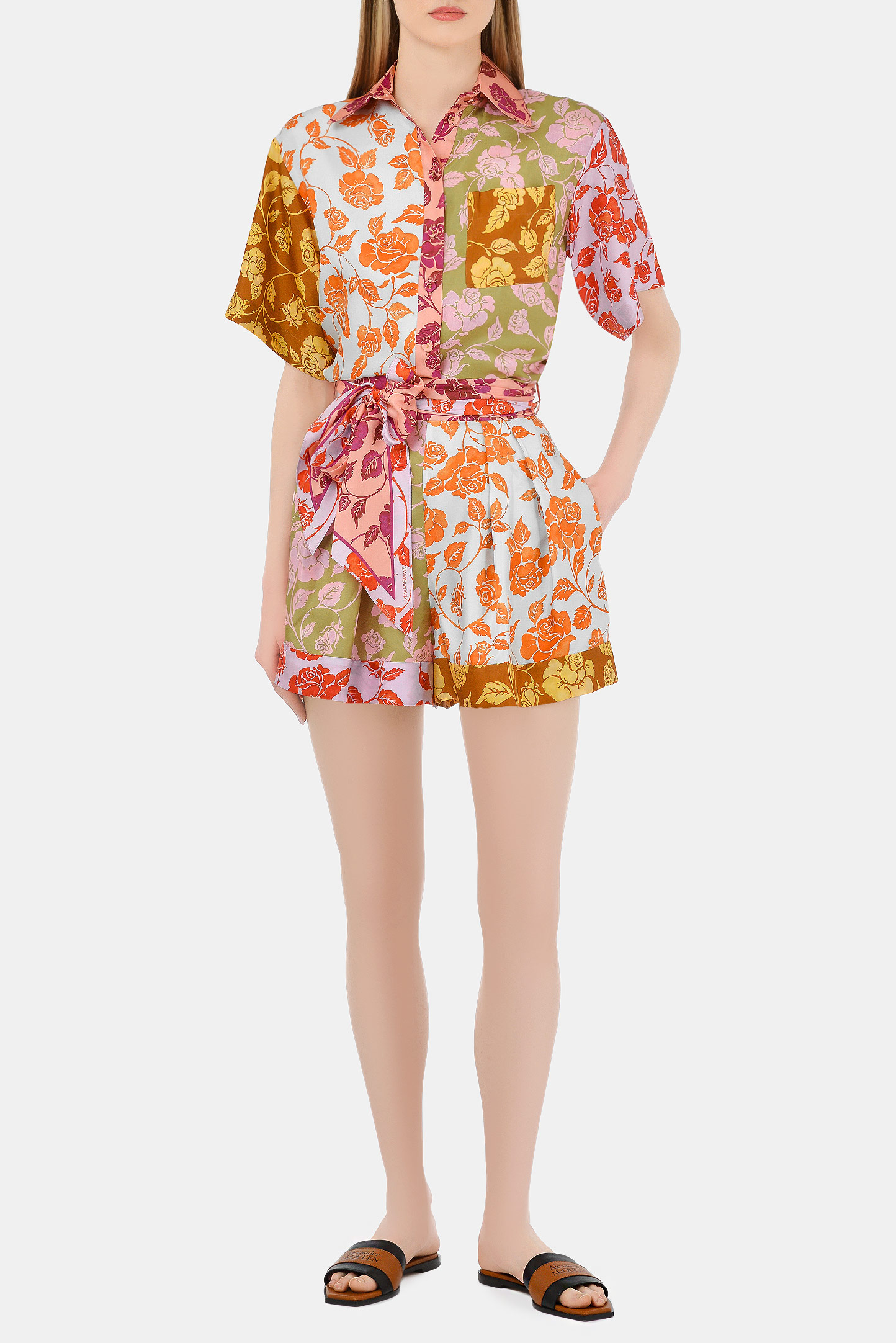 Шорты ZIMMERMANN 9795AAND MIXRS, цвет: Разноцветный, Женский