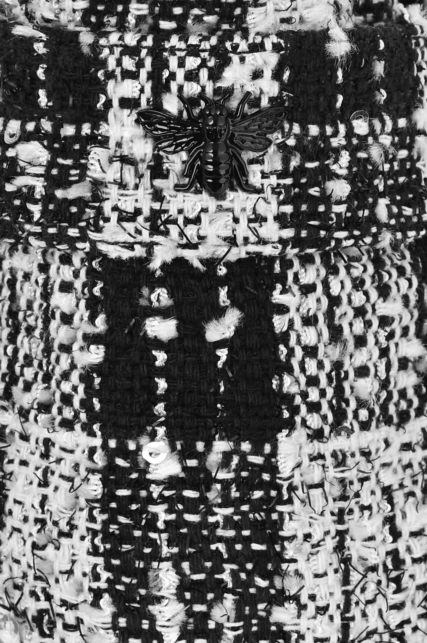 Лоферы BOUGEOTTE FLA35STTXPR02BW, цвет: Черно-белый, Женский