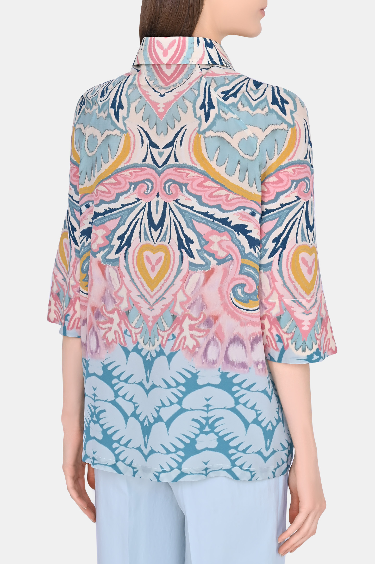 Блуза ETRO 12392 4492, цвет: Разноцветный, Женский
