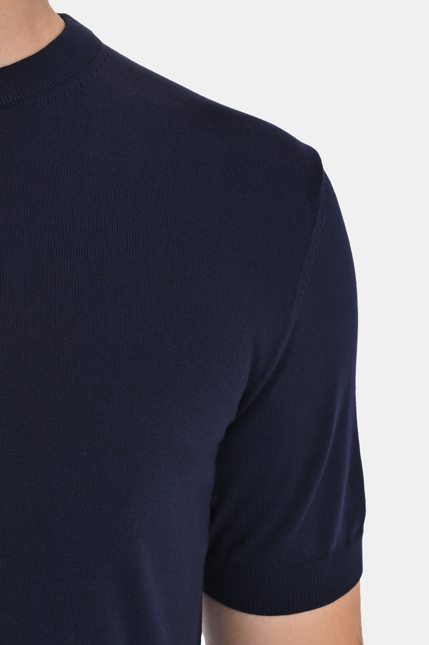 Поло CANALI MK00145 C0719, цвет: Темно-синий, Мужской