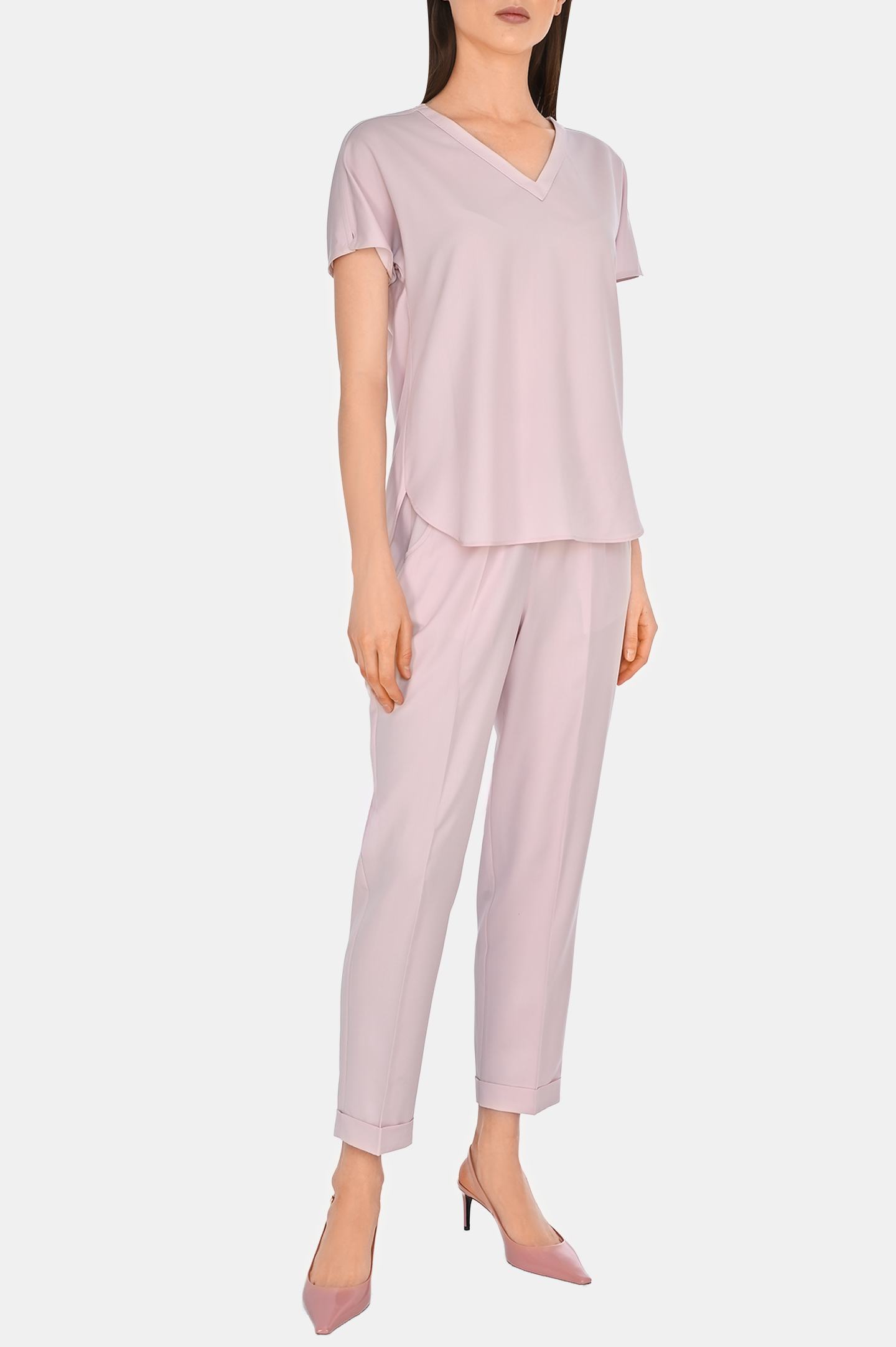 Блуза KITON D47454K010246, цвет: Розовый, Женский