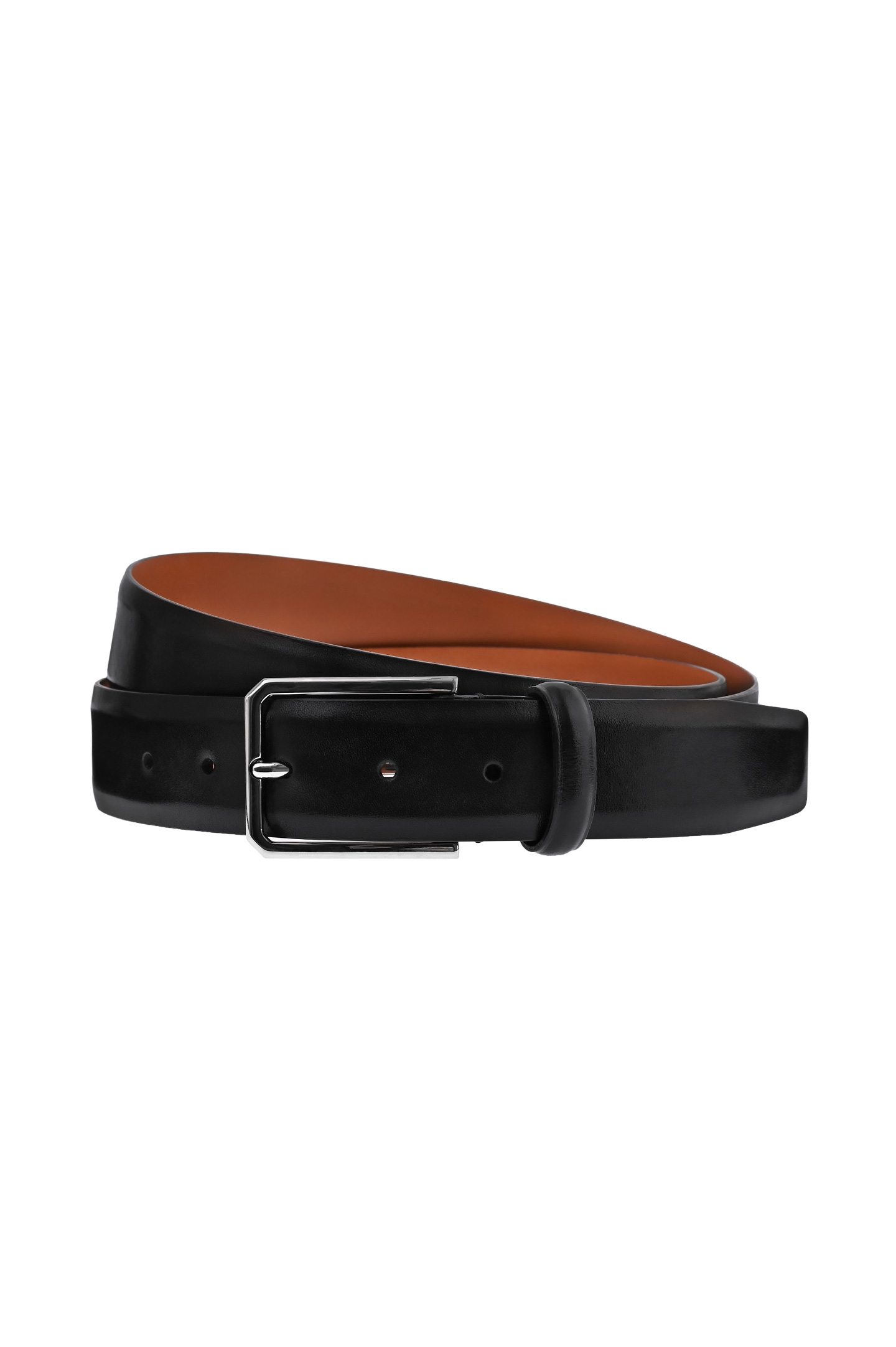 Ремень SANTONI CM35VS003B91EVVDN01, цвет: Черный, Мужской