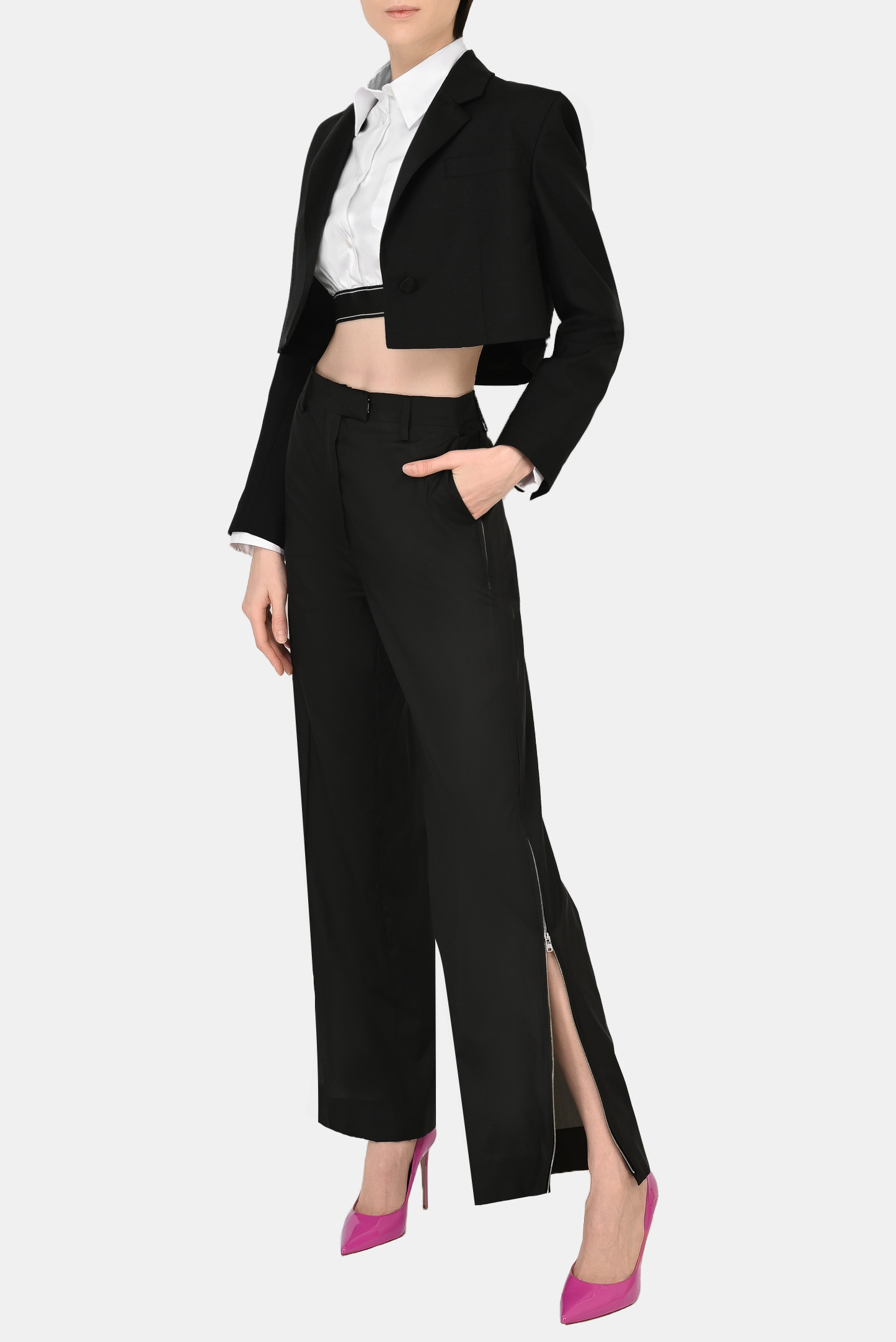 Брюки PRADA P286F 10GP, цвет: Черный, Женский