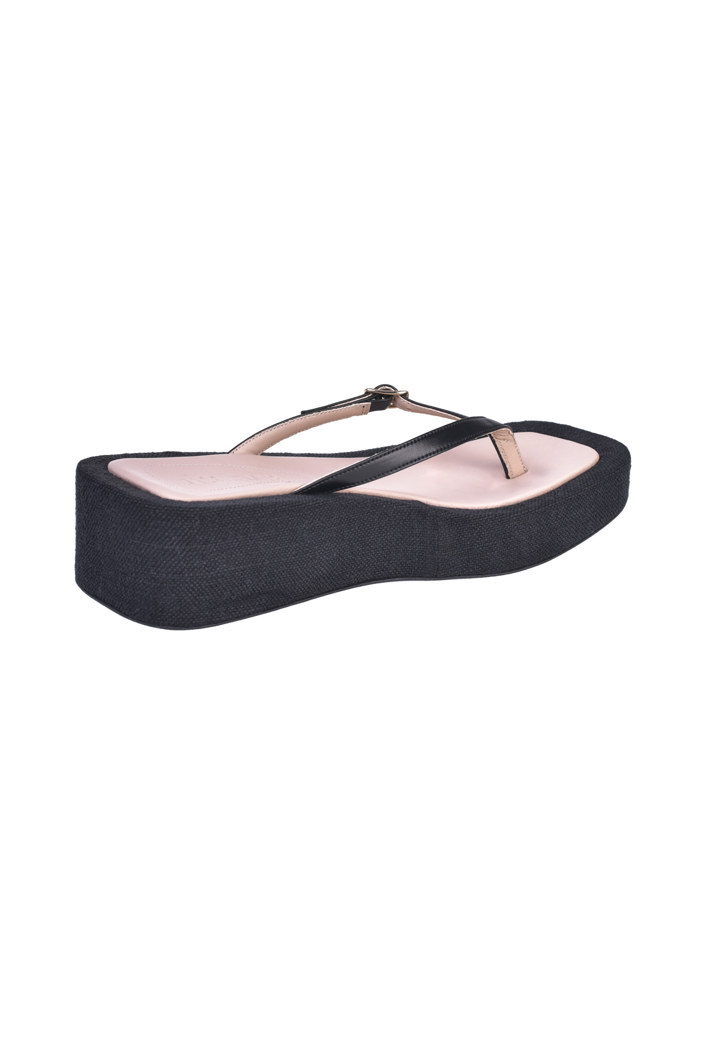 Шлепанцы JACQUEMUS 211FO04-211, цвет: Черный, Женский