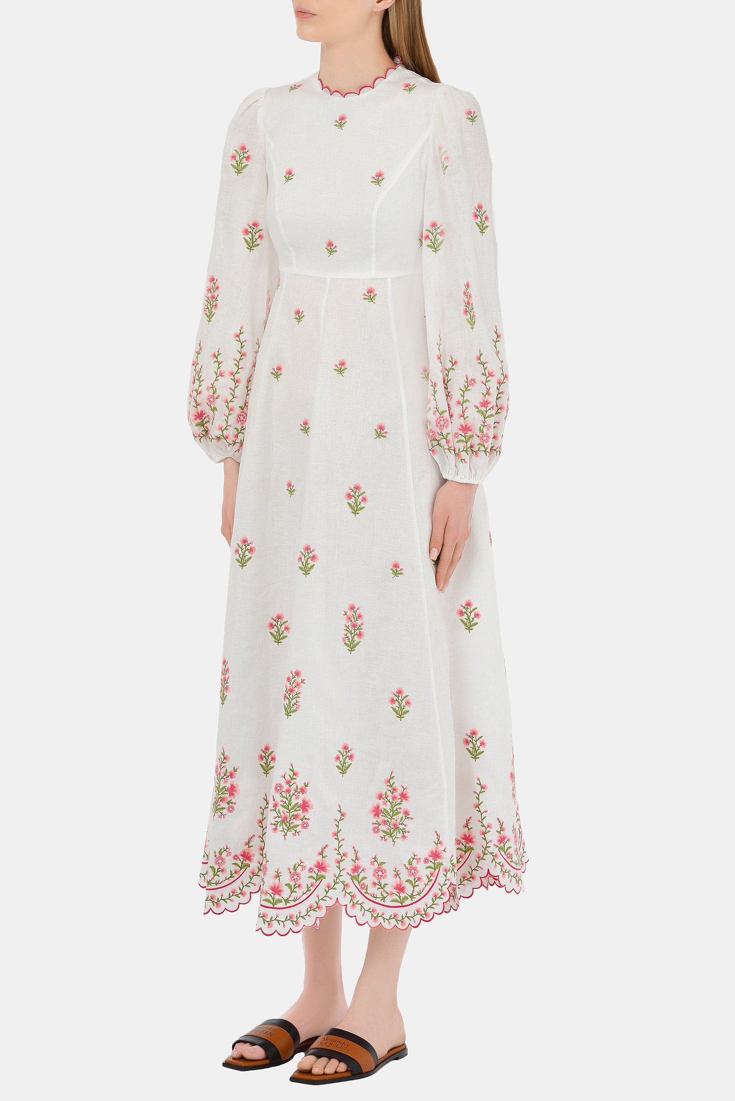 Платье ZIMMERMANN 9332DPOP PIEM, цвет: Белый, Женский