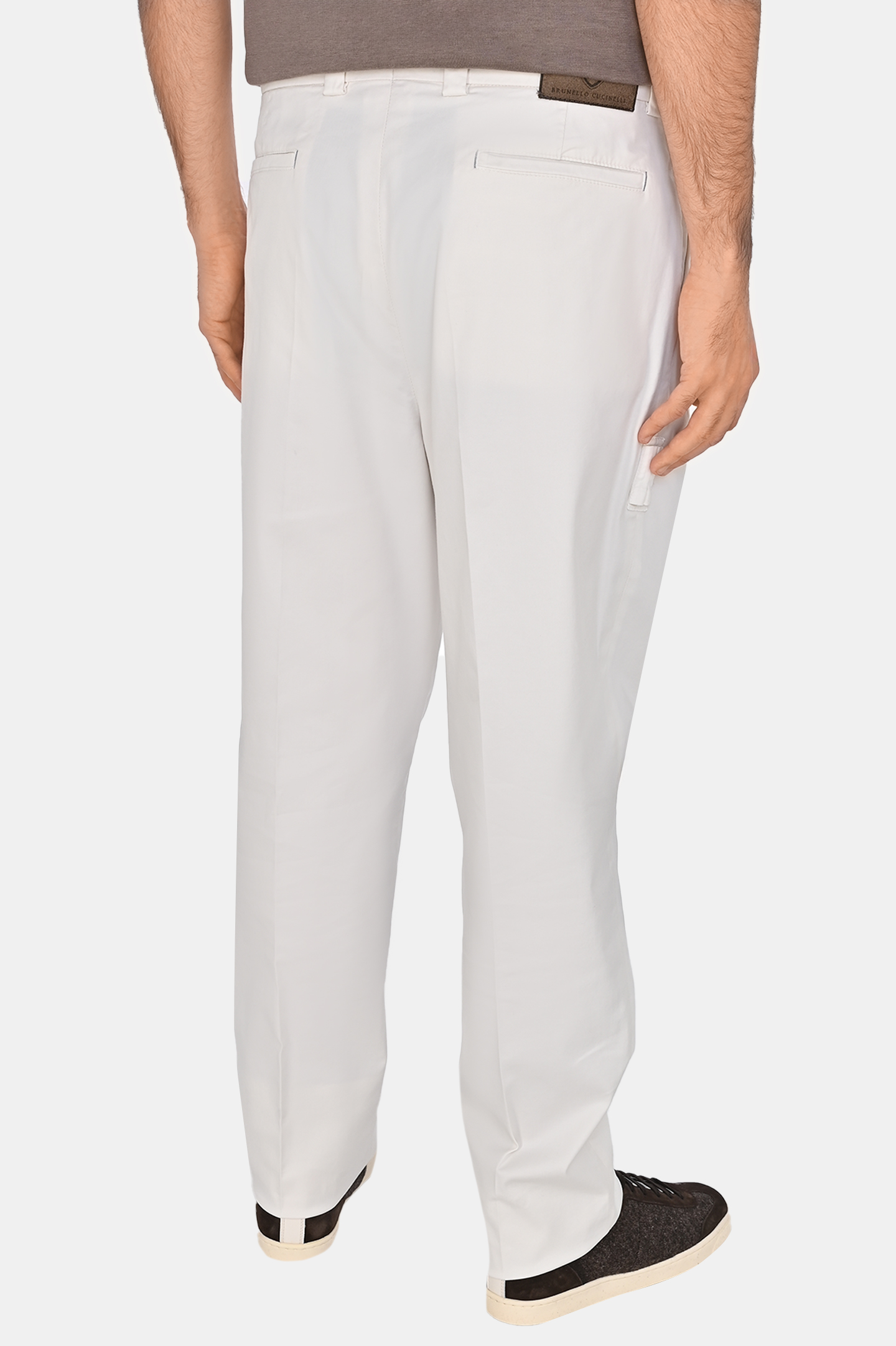 Брюки BRUNELLO  CUCINELLI M289L3030F, цвет: Белый, Мужской