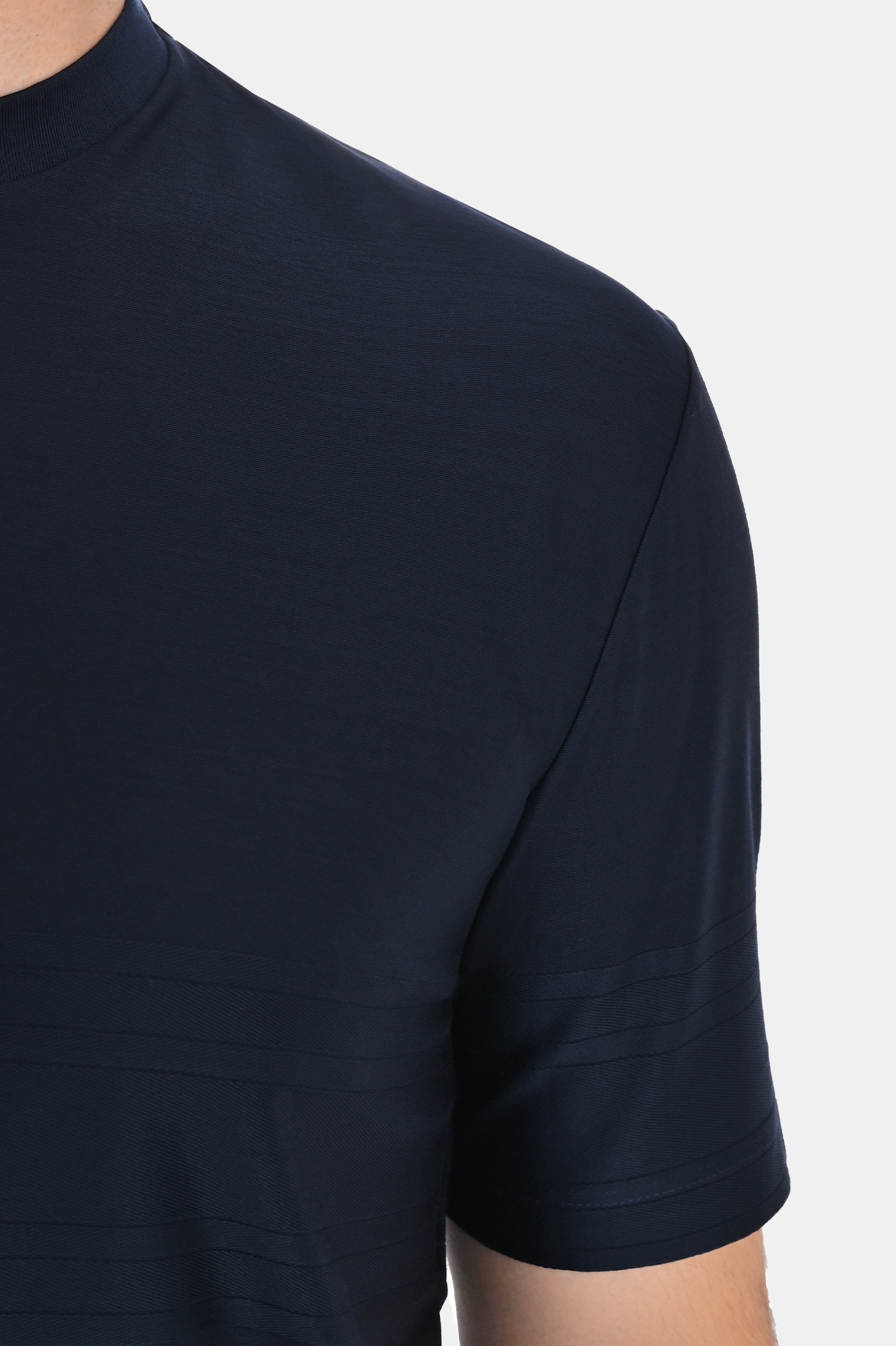 Футболка CANALI MJ02242 T0806, цвет: Темно-синий, Мужской