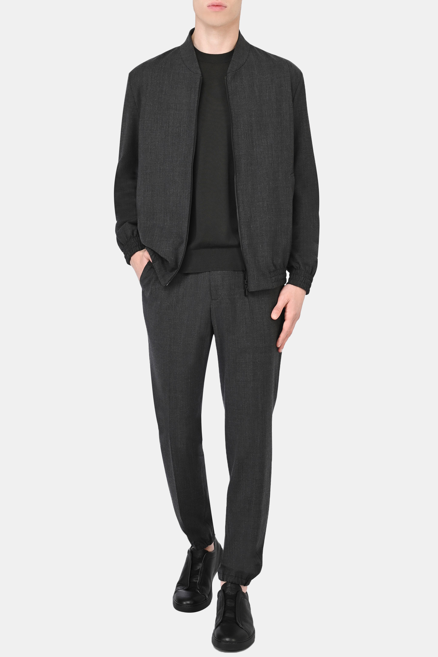 Свитер Z ZEGNA VYM96 ZZ110, цвет: Зеленый, Мужской