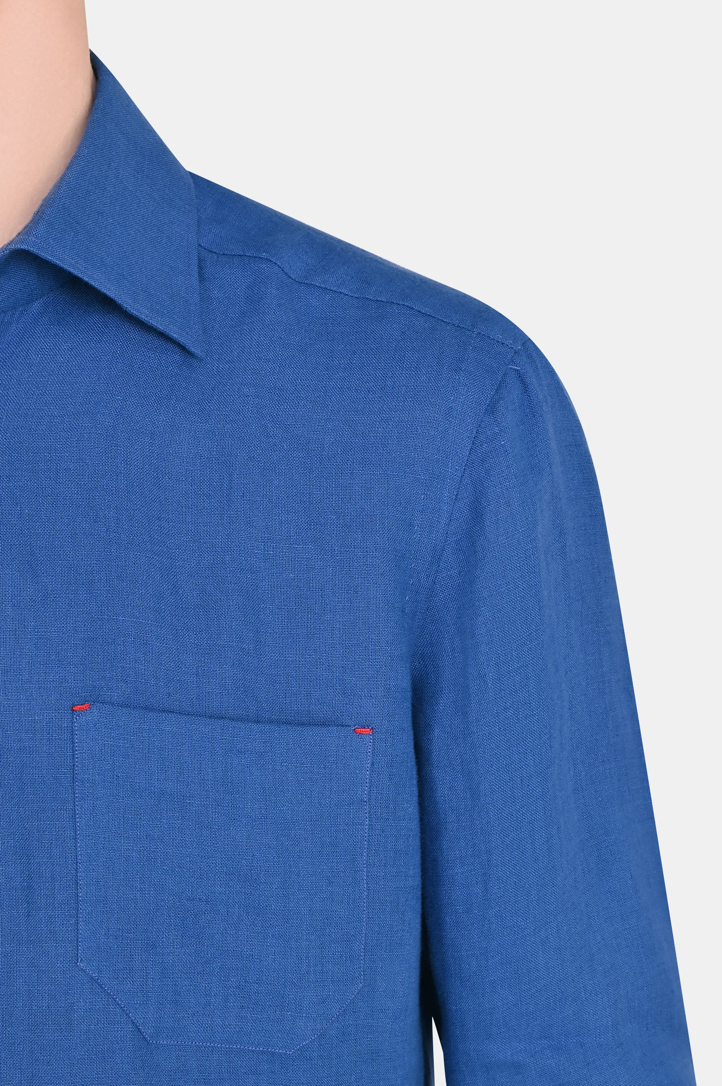 Рубашка KITON UMCNERPH084000, цвет: Синий, Мужской