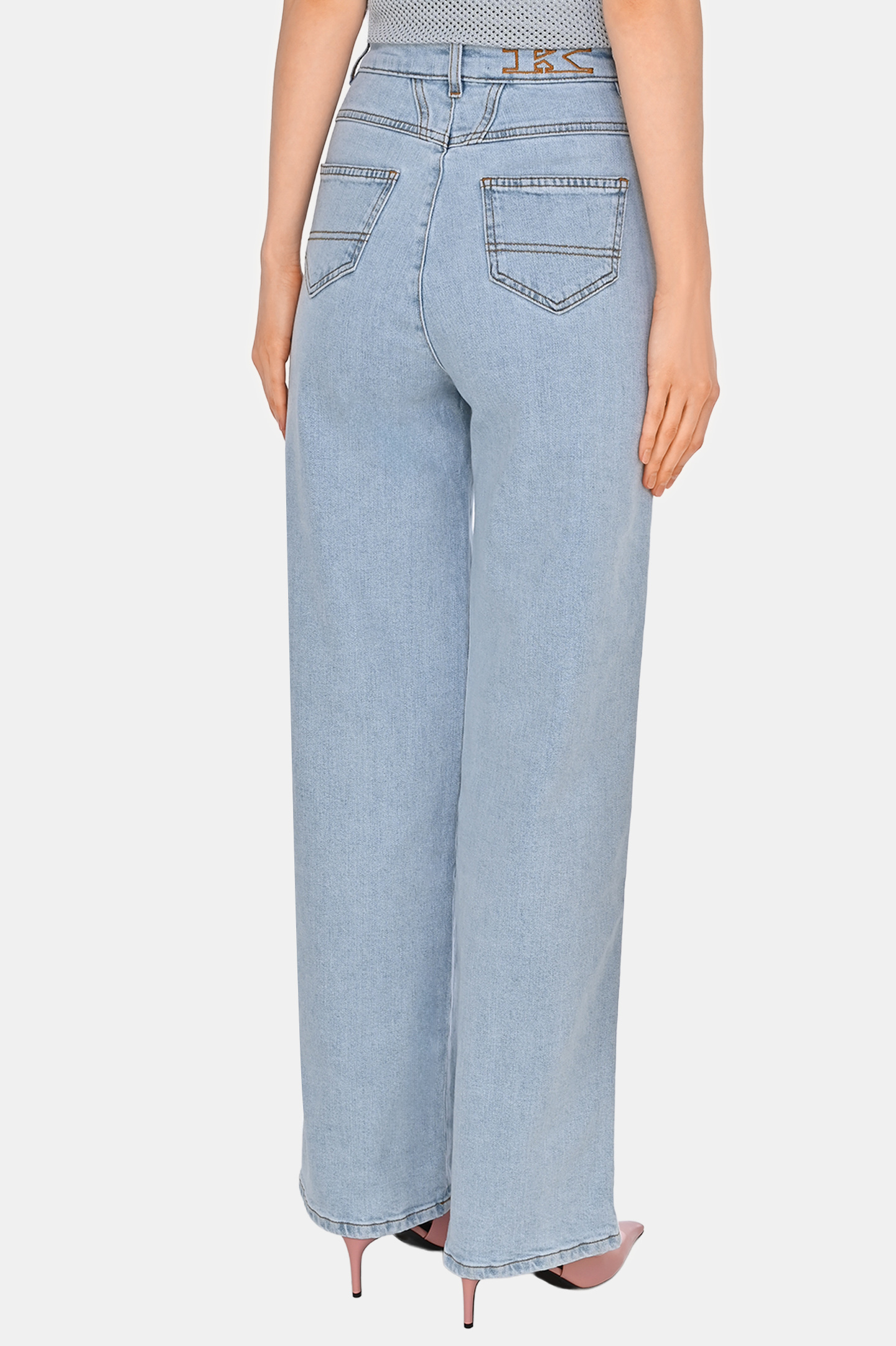 Джинсы KITON DJ53102K0930F0, цвет: Голубой, Женский