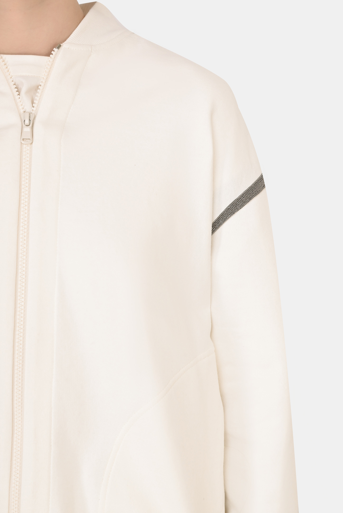 Куртка спорт BRUNELLO  CUCINELLI MN05NEL806, цвет: Белый, Женский