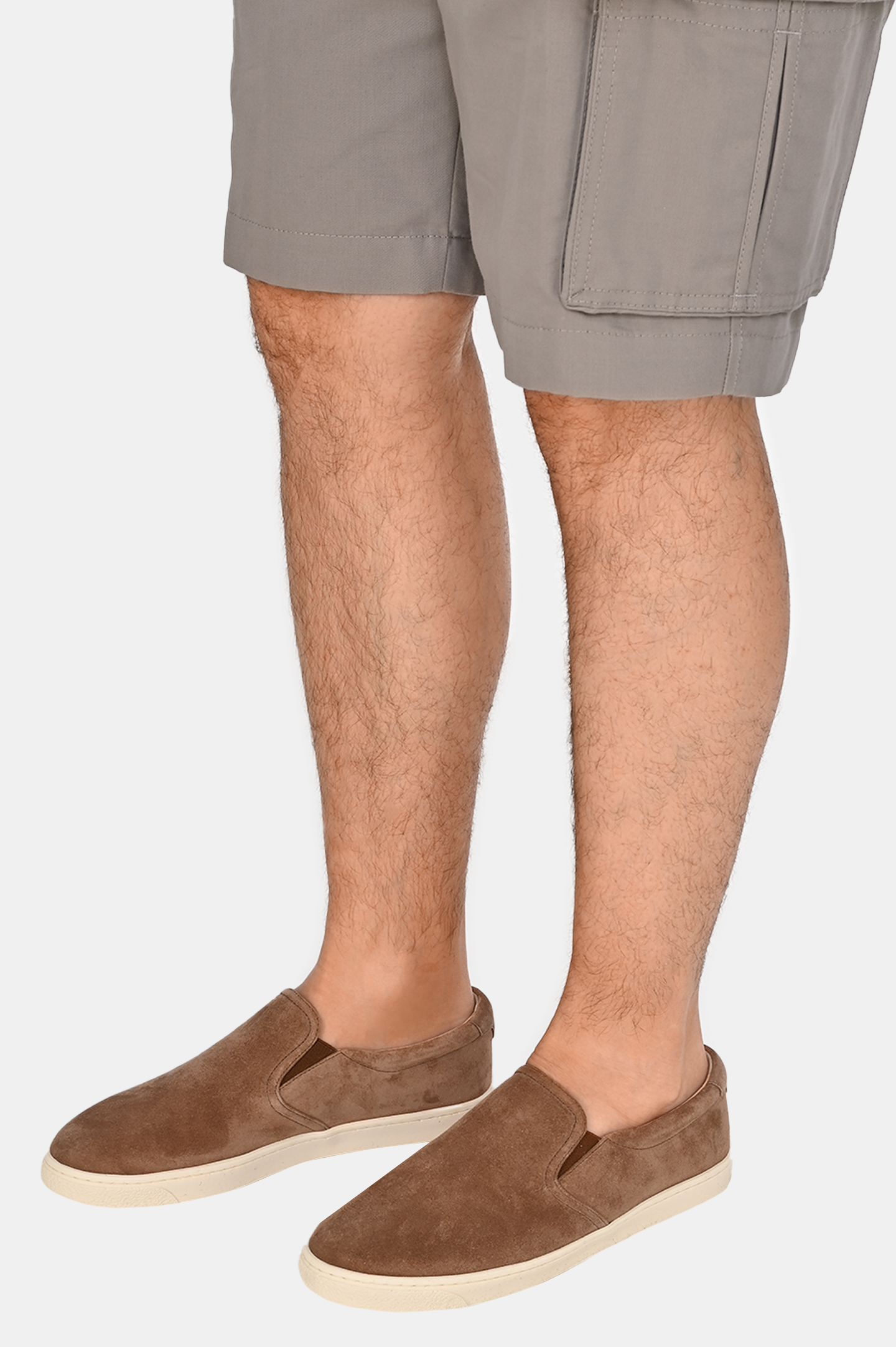 Слипоны BRUNELLO  CUCINELLI MZUSILN332, цвет: Коричневый, Мужской