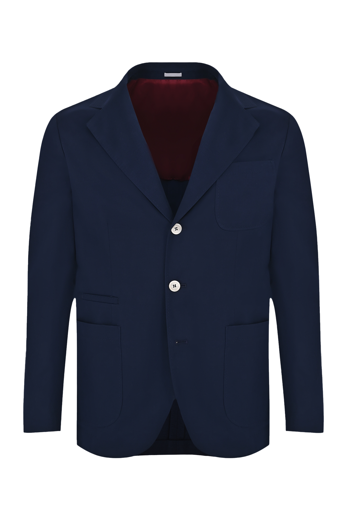 Пиджак из смеси хлопка, кашемира и эластана BRUNELLO  CUCINELLI ML4727BND, цвет: Темно-синий, Мужской