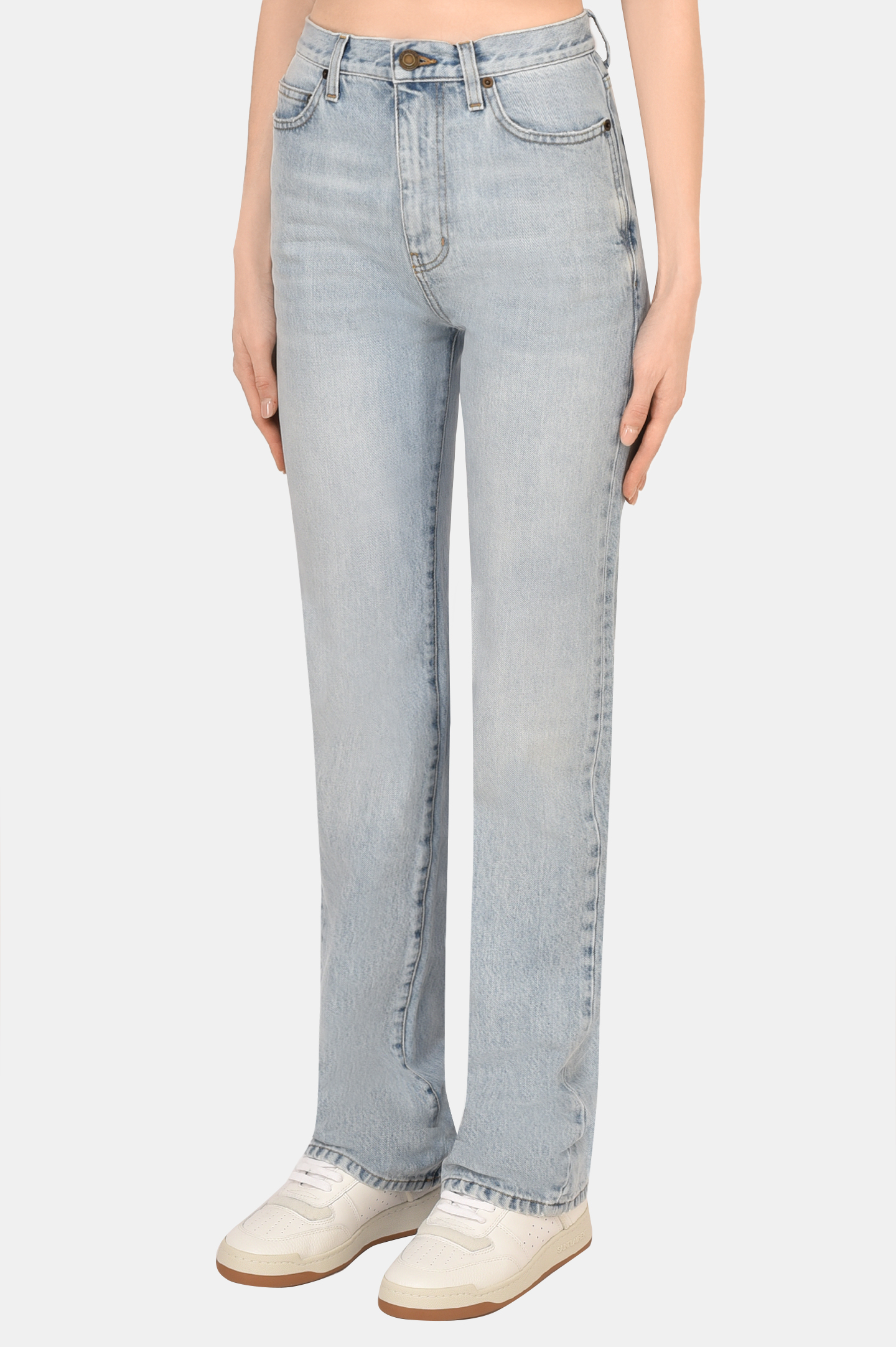 Джинсы SAINT LAURENT 691771 Y35AK 4925, цвет: Голубой, Женский