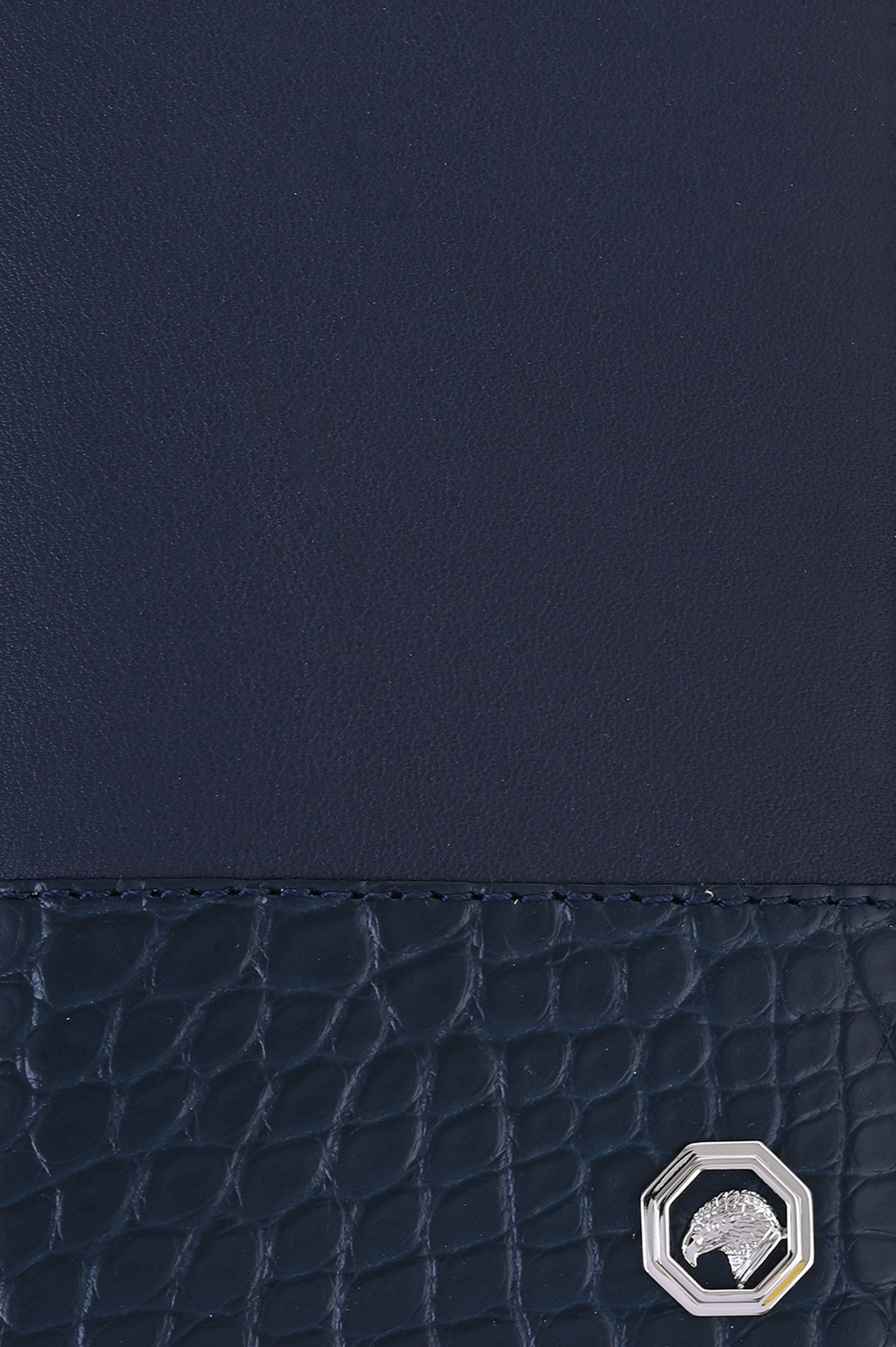 Обложка для паспорта STEFANO RICCI PP308P VHALG, цвет: Темно-синий, Мужской