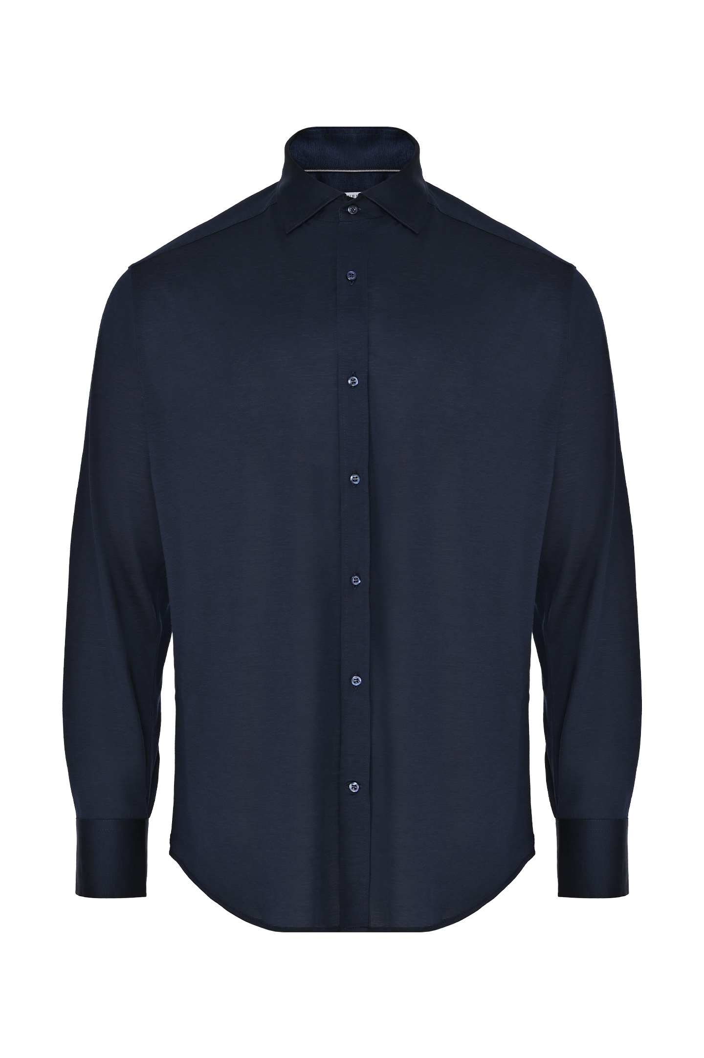 Рубашка BRUNELLO  CUCINELLI MD8216686, цвет: Темно-синий, Мужской