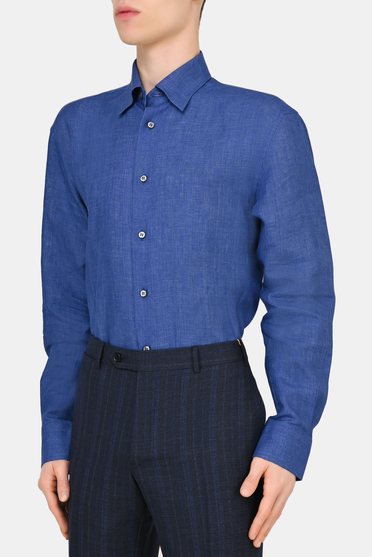 Рубашка BRIONI SCAY0L P9111, цвет: Синий, Мужской