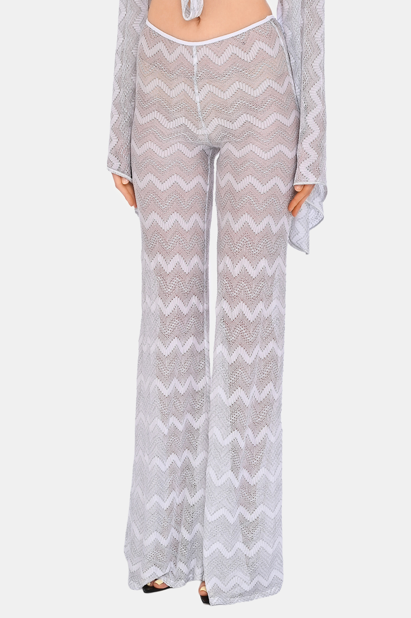 Брюки MISSONI MC25SI00-BR00ZX, цвет: Серебряный, Женский