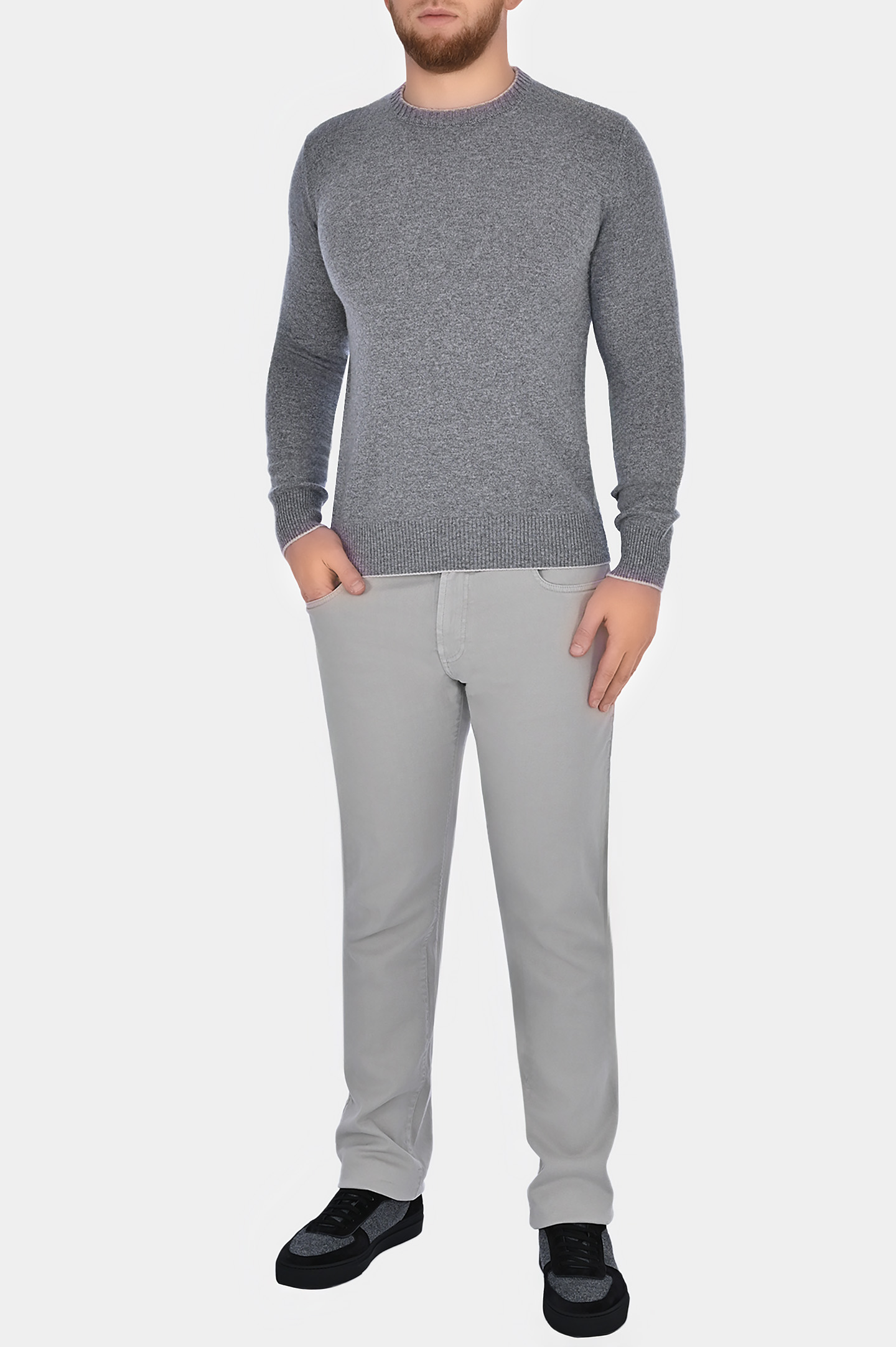 Джинсы DORIANI CASHMERE P190/AI-Zip-F19, цвет: Серый, Мужской