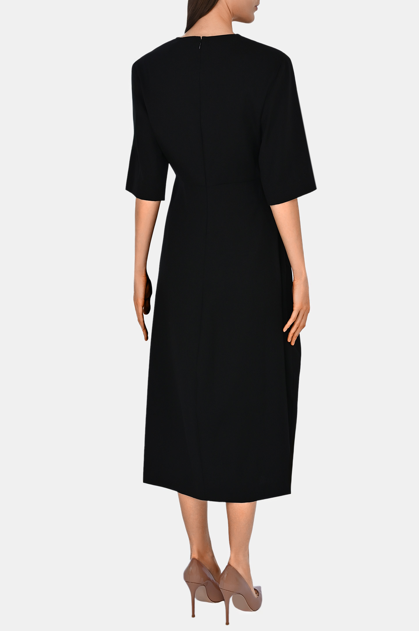 Платье FABIANA FILIPPI ABD213F146, цвет: Черный, Женский