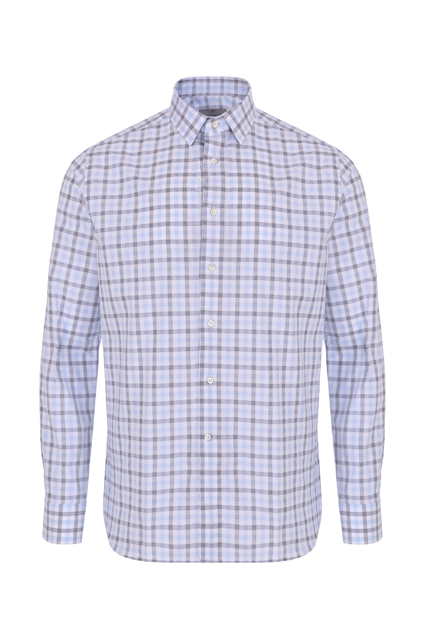 Рубашка CANALI GD02589 XA1, цвет: Серый, Мужской
