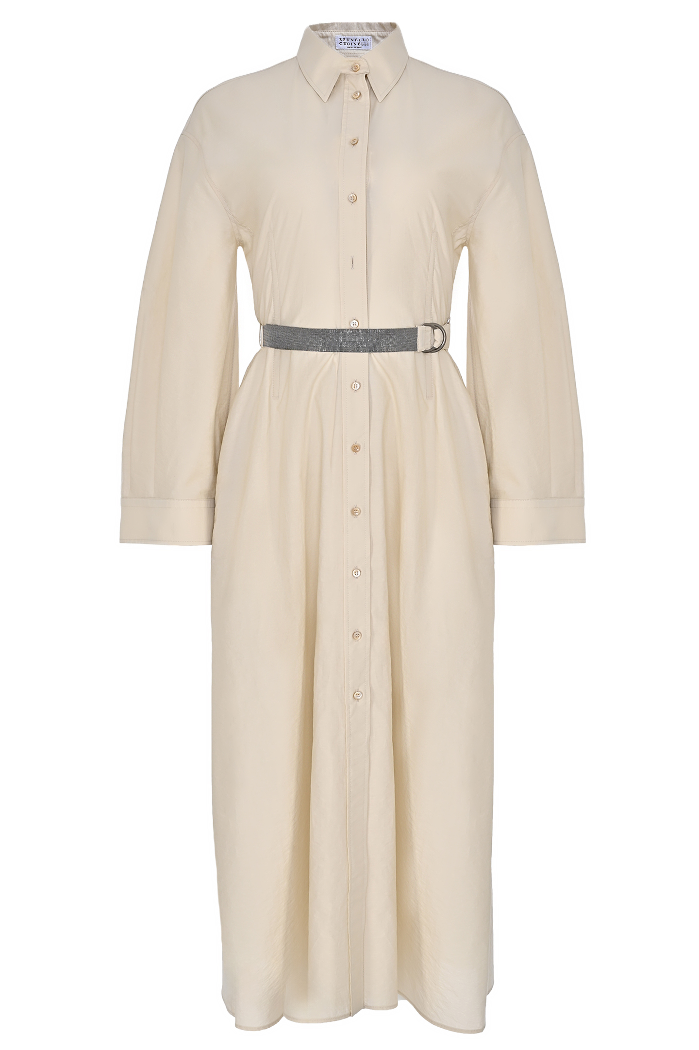 Платье+пояс BRUNELLO  CUCINELLI M0F79AHB46, цвет: Молочный, Женский