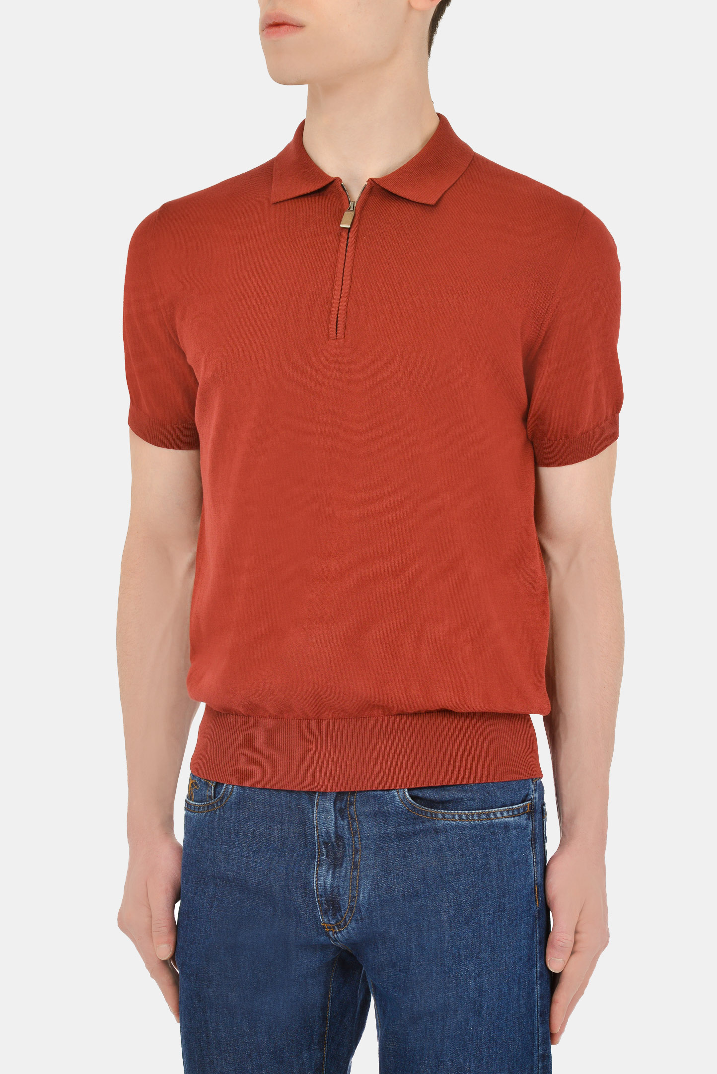 Джемпер (Поло) CANALI MK00145/903, цвет: Бордовый, Мужской
