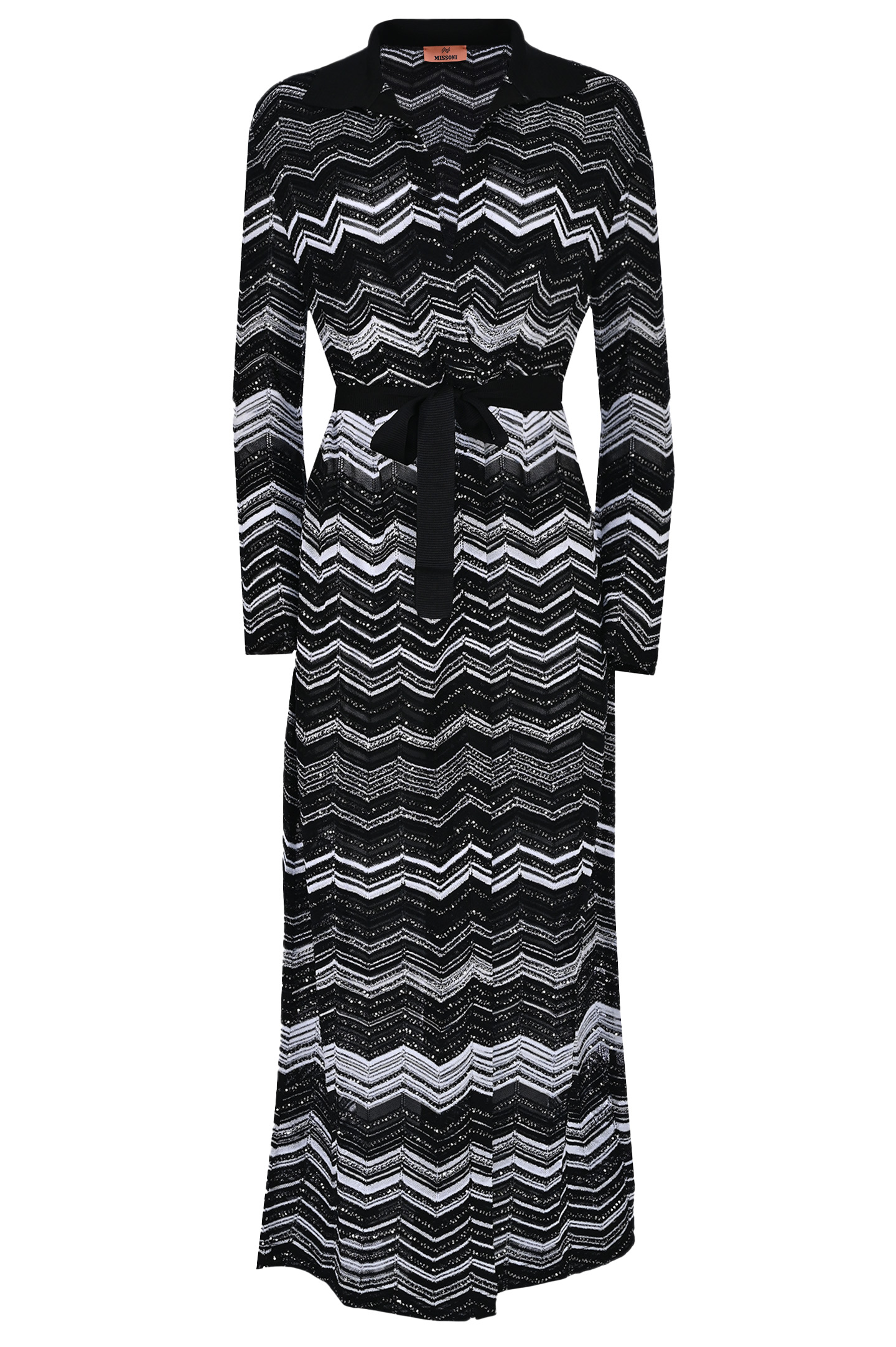 Кардиган MISSONI DS23SM2K-BK026B, цвет: Черно-белый, Женский