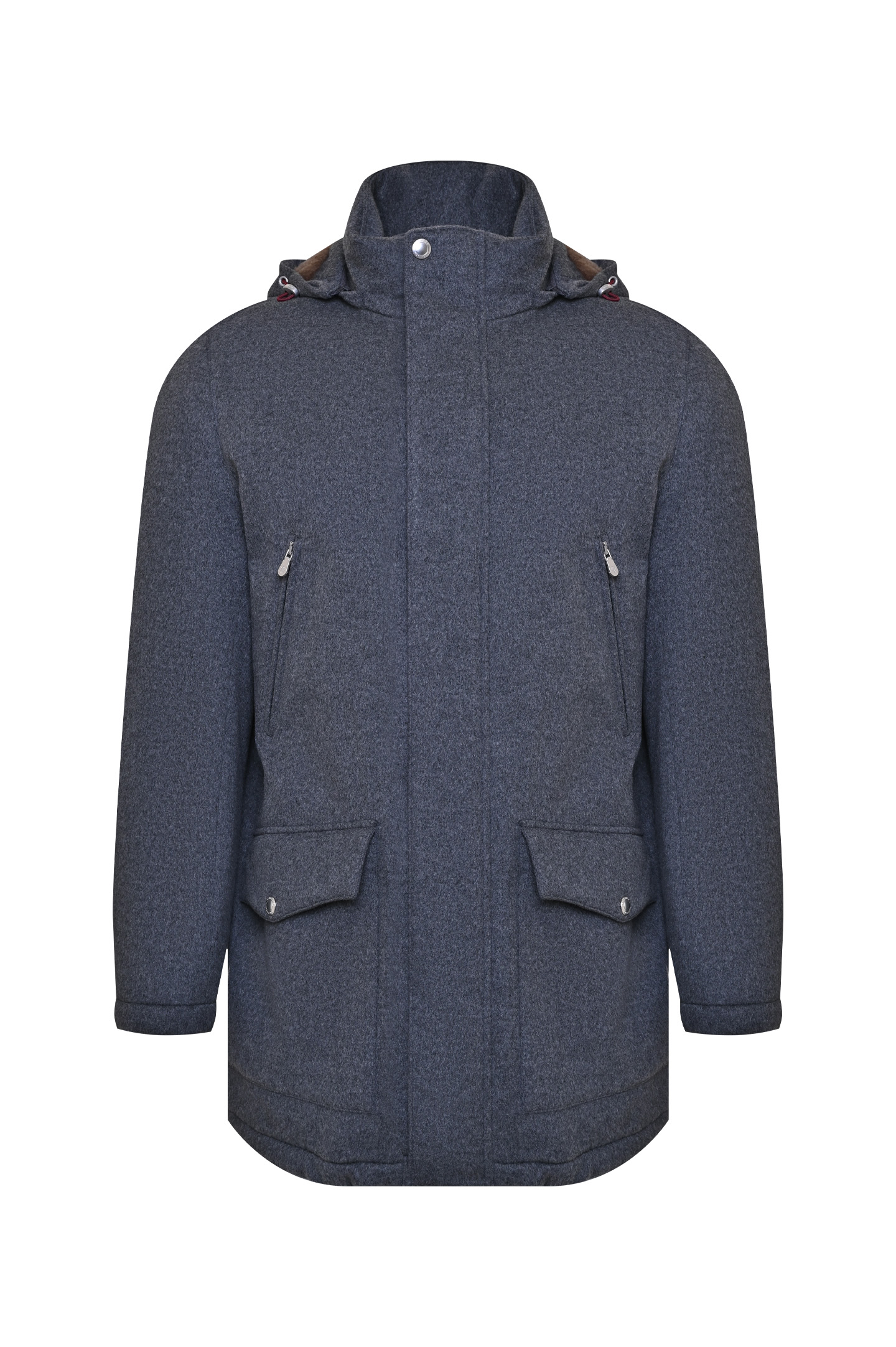 Меховое пальто BRUNELLO  CUCINELLI MM4006478, цвет: Серый, Мужской