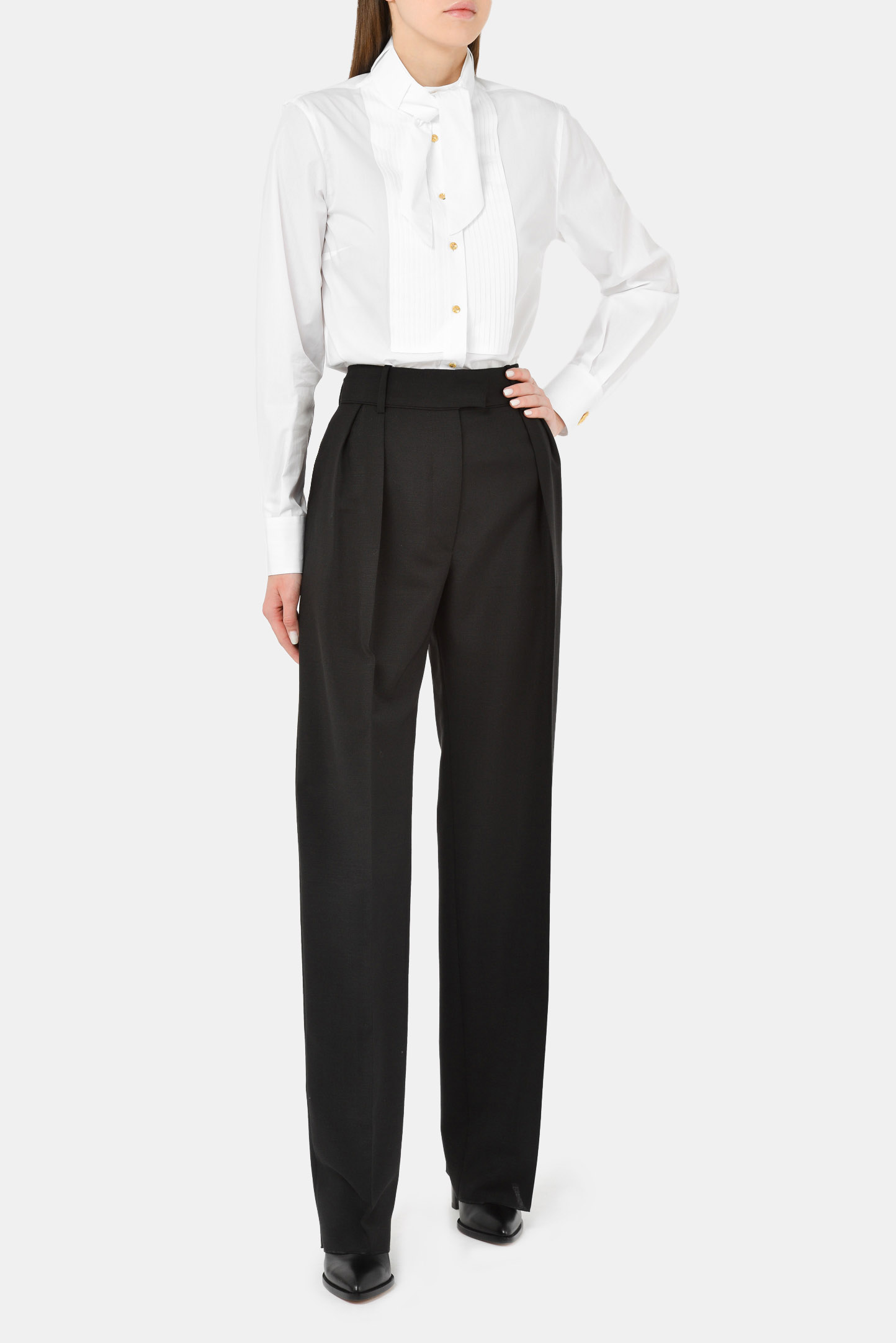 Блуза DOLCE & GABBANA F5L75T FU5K9, цвет: Белый, Женский