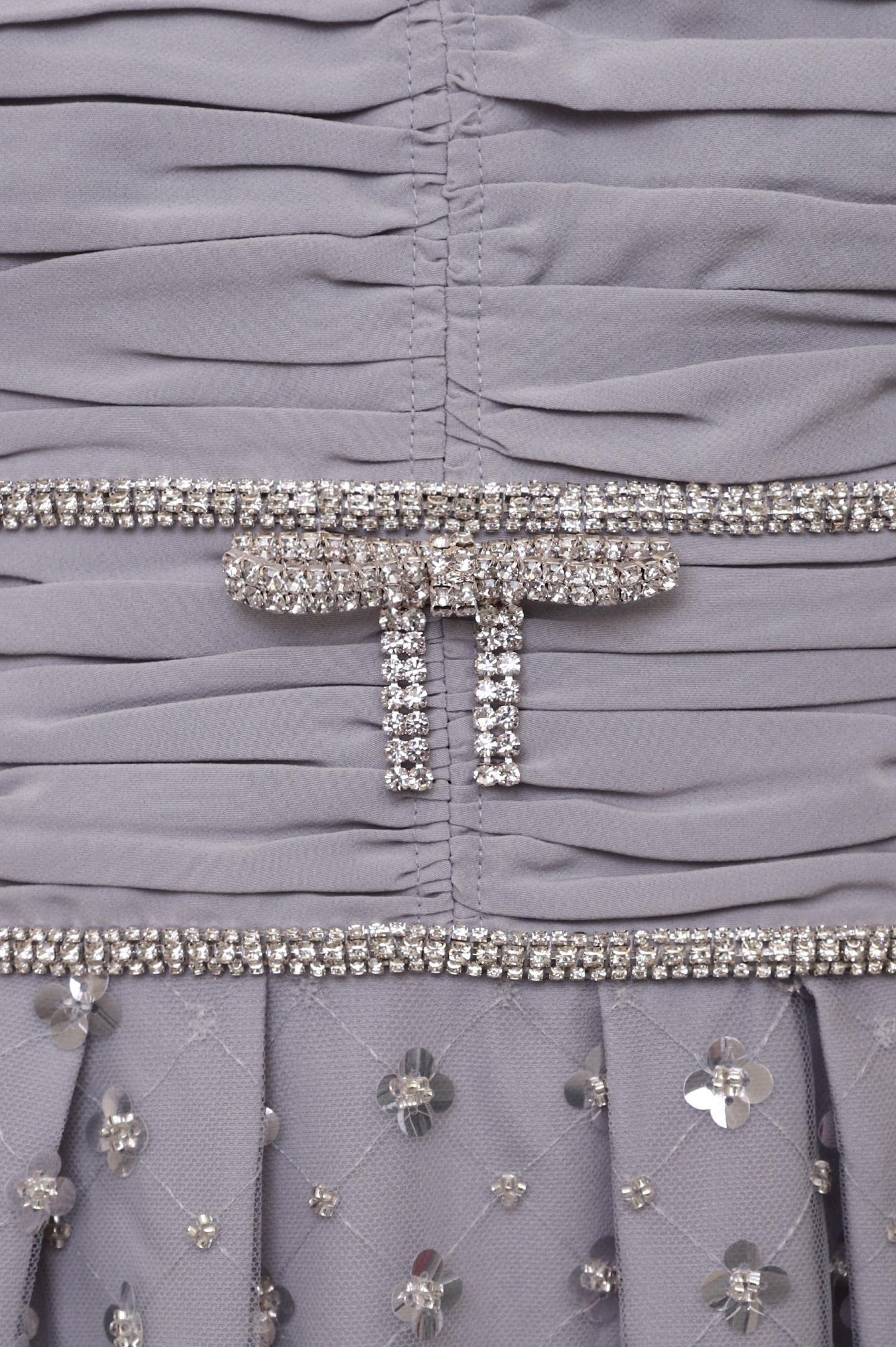 Платье SELF PORTRAIT RS22-022, цвет: Серый, Женский