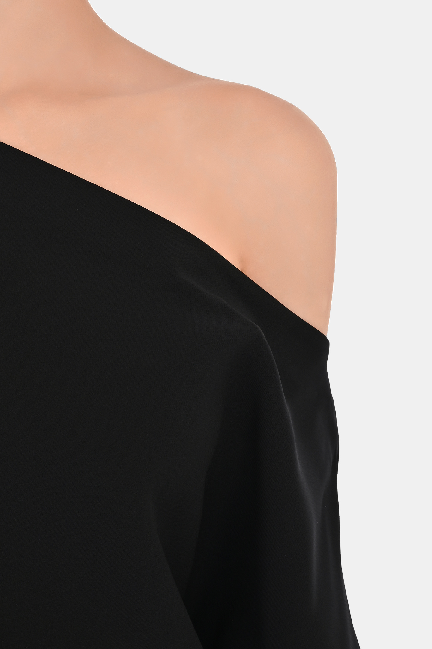 Платье с открытым плечом JACOB LEE WSD098SS24B, цвет: Черный, Женский