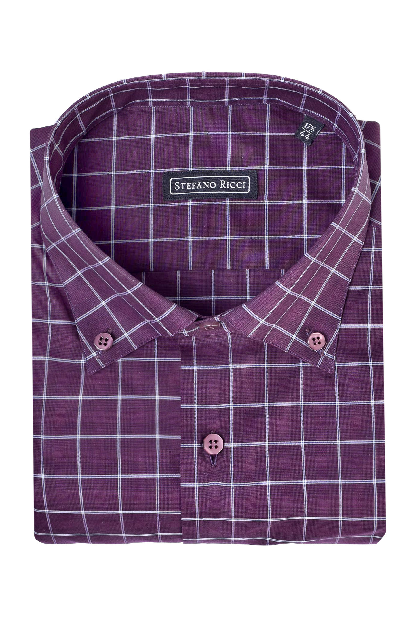 Рубашка STEFANO RICCI MC004305 L2023, цвет: Фиолетовый, Мужской