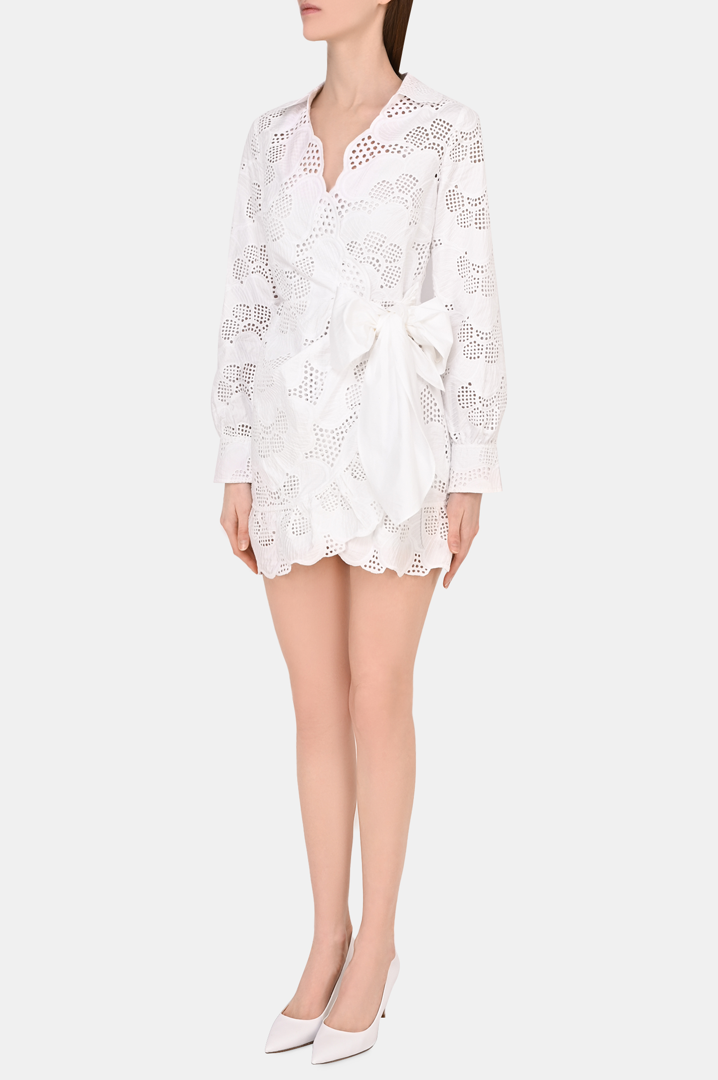Платье SELF PORTRAIT RS22-154, цвет: Белый, Женский