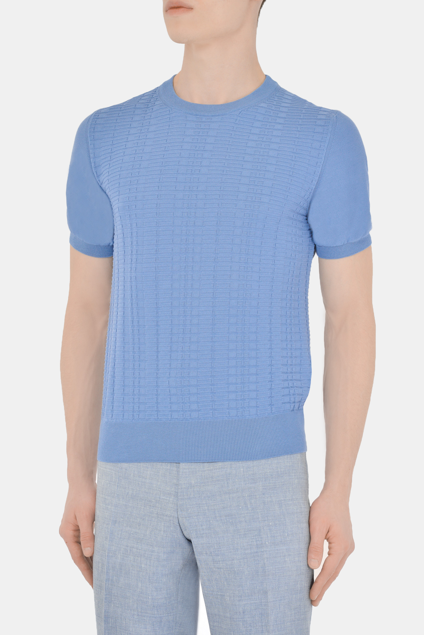 Джемпер CANALI MK01131/430 C0719, цвет: Голубой, Мужской