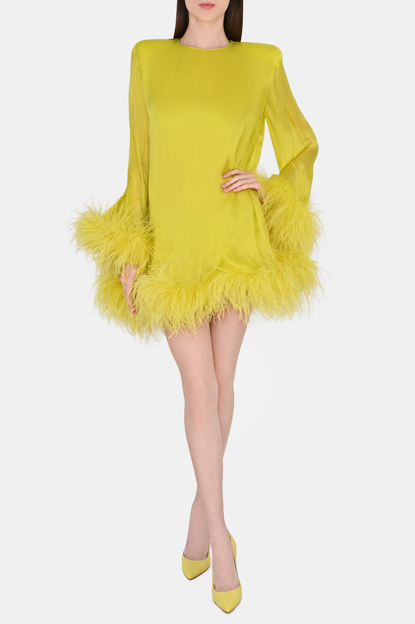 Платье ALEXANDRE VAUTHIER 223DR1734B, цвет: Желтый, Женский