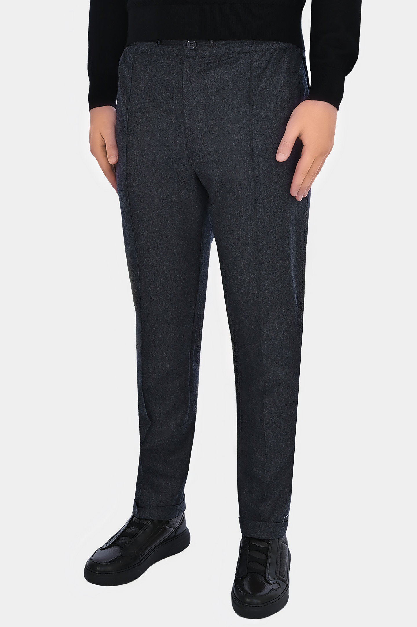 Брюки DORIANI CASHMERE P161/ZipF18+3, цвет: Темно-серый, Мужской