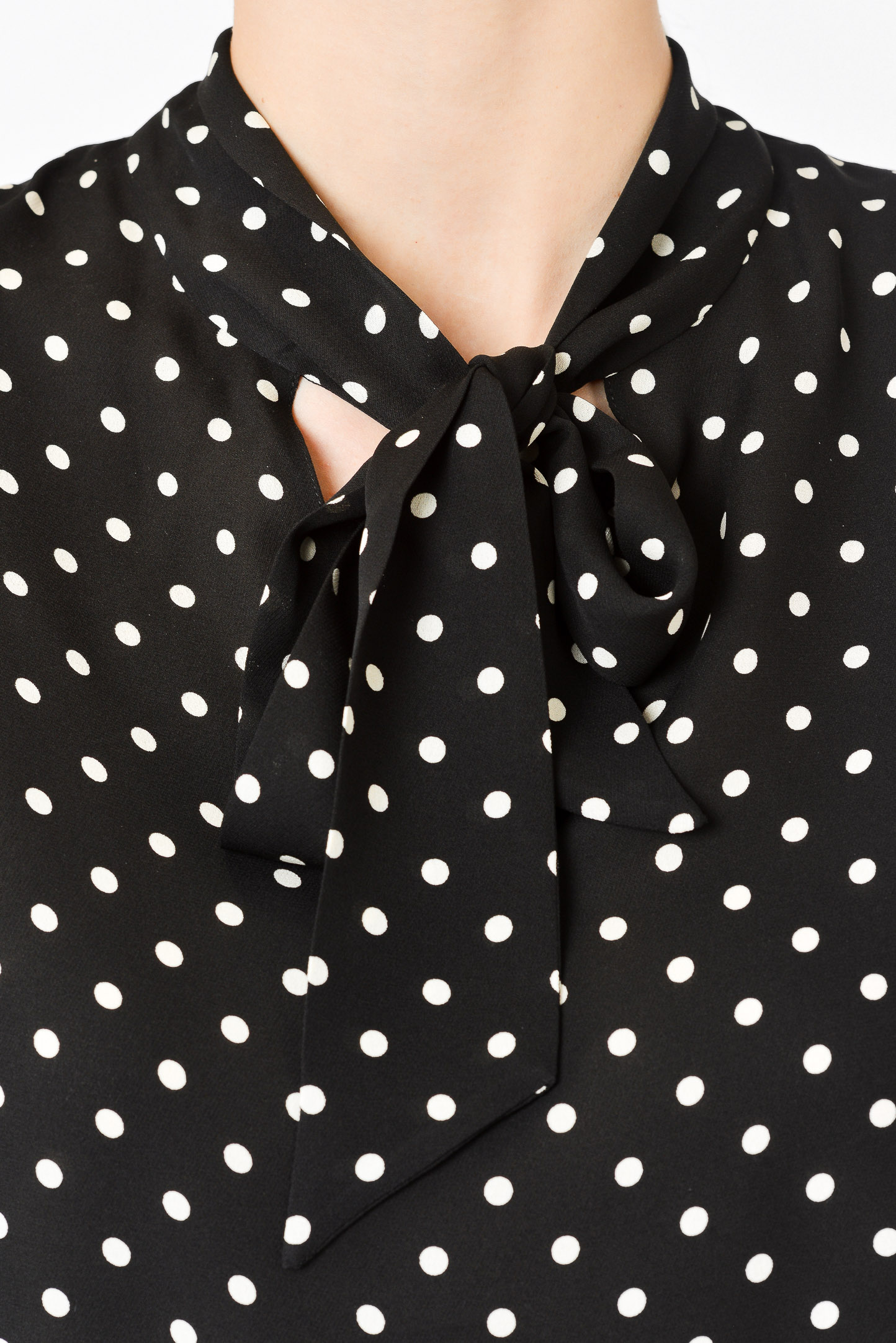 Блуза VALENTINO PAP UB3AE5135LN, цвет: Черно-белый, Женский