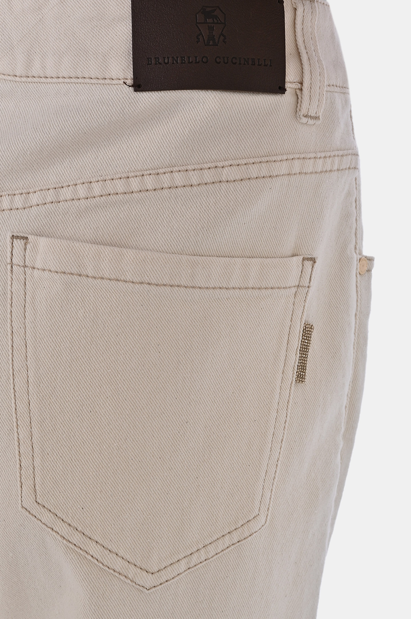 Широкие джинсы BRUNELLO  CUCINELLI MB057P5821, цвет: Молочный, Женский