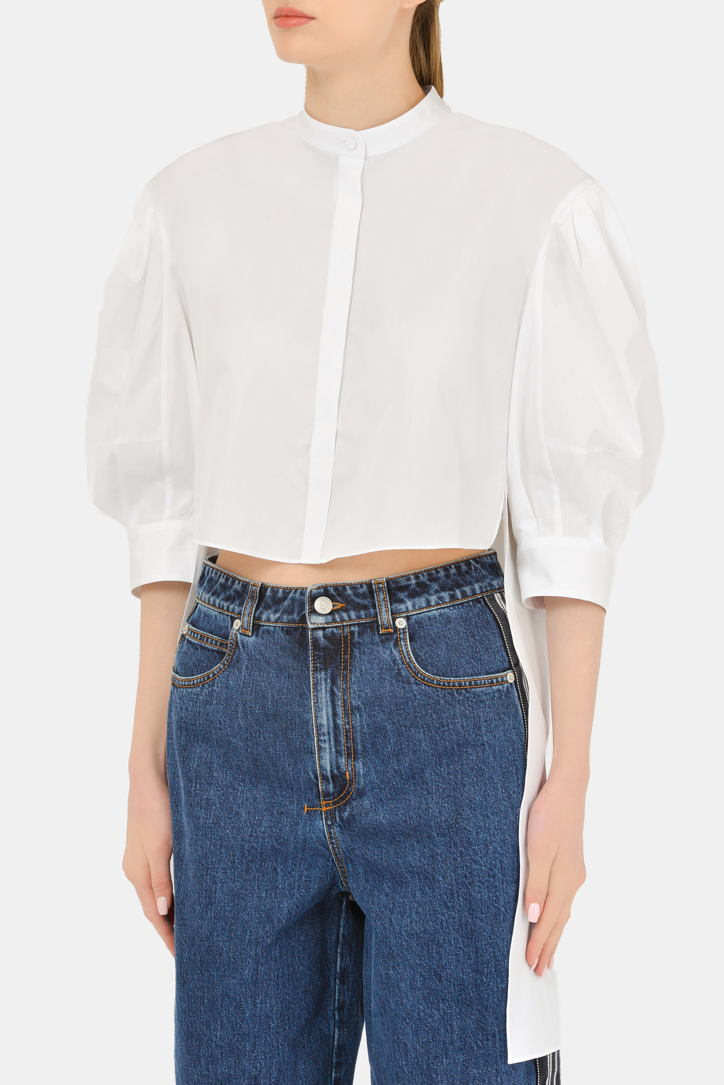 Блуза ALEXANDER MCQUEEN 654527 QAAAD, цвет: Белый, Женский